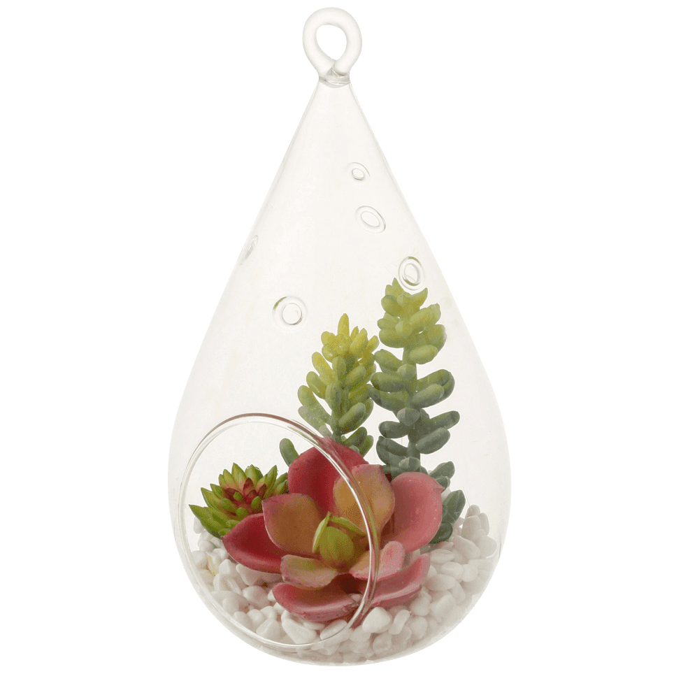 Stylish Caro Object Succulent Planter - Pink & Green Ceramic Flower Pot for Home Decor, Office Desk, or Gift Idea