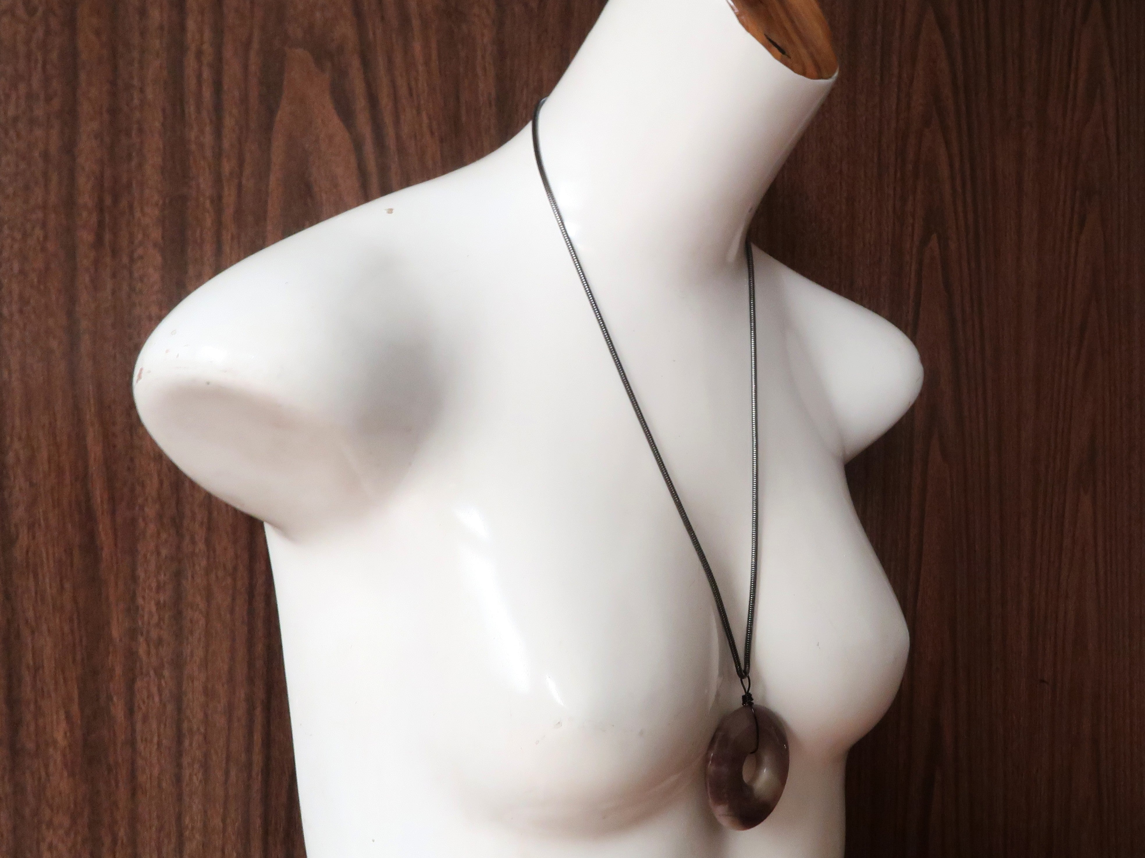 Purple Aventurine Donut Pendant Necklace for Wealth & Abundance | Healing Crystal Jewelry for Meditation, Energy Work & Spiritual Protection