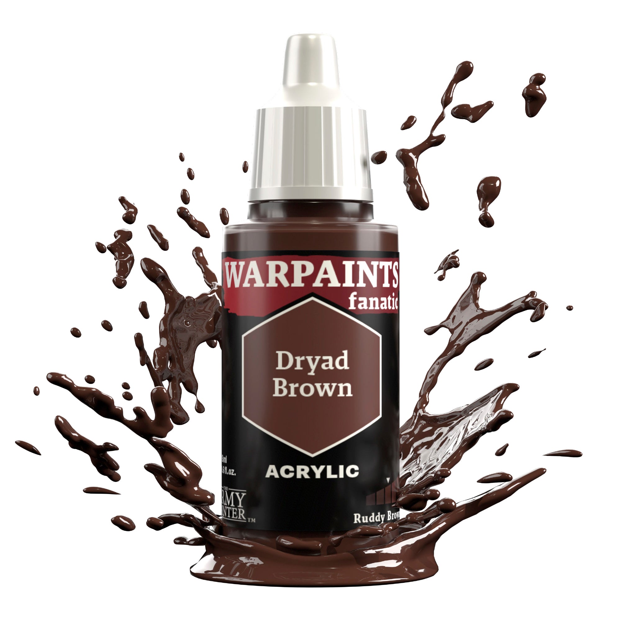 Warpaints Fanatic: Dryad Brown Acrylic Paint for Miniatures & Models - Perfect for Warhammer, D&D, and Tabletop Gaming