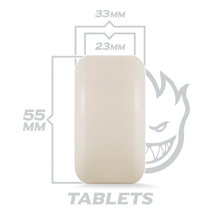 Spitfire Formula Four Skateboard Wheels 99du Natural - Assorted Sizes for Street, Park & Vert Skating | Durable Urethane Wheels for Smooth Ride & Tricks
