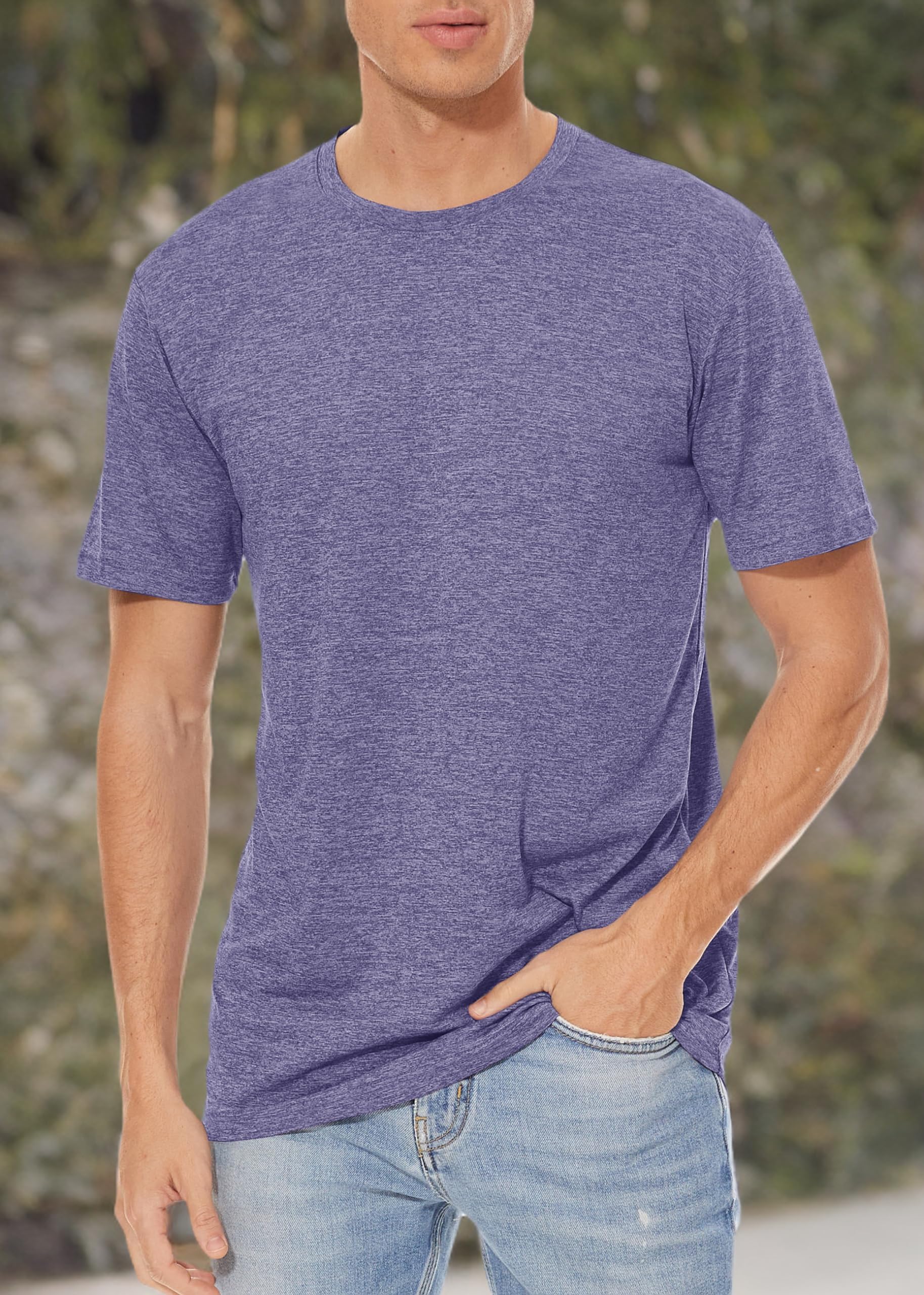 TACVASEN Men's Workout Shirts - Moisture Wicking Short Sleeve Athletic T-Shirt for Running, Gym & Training | Breathable Quick Dry Crewneck Tee for Active Lifestyle & Sports Performance