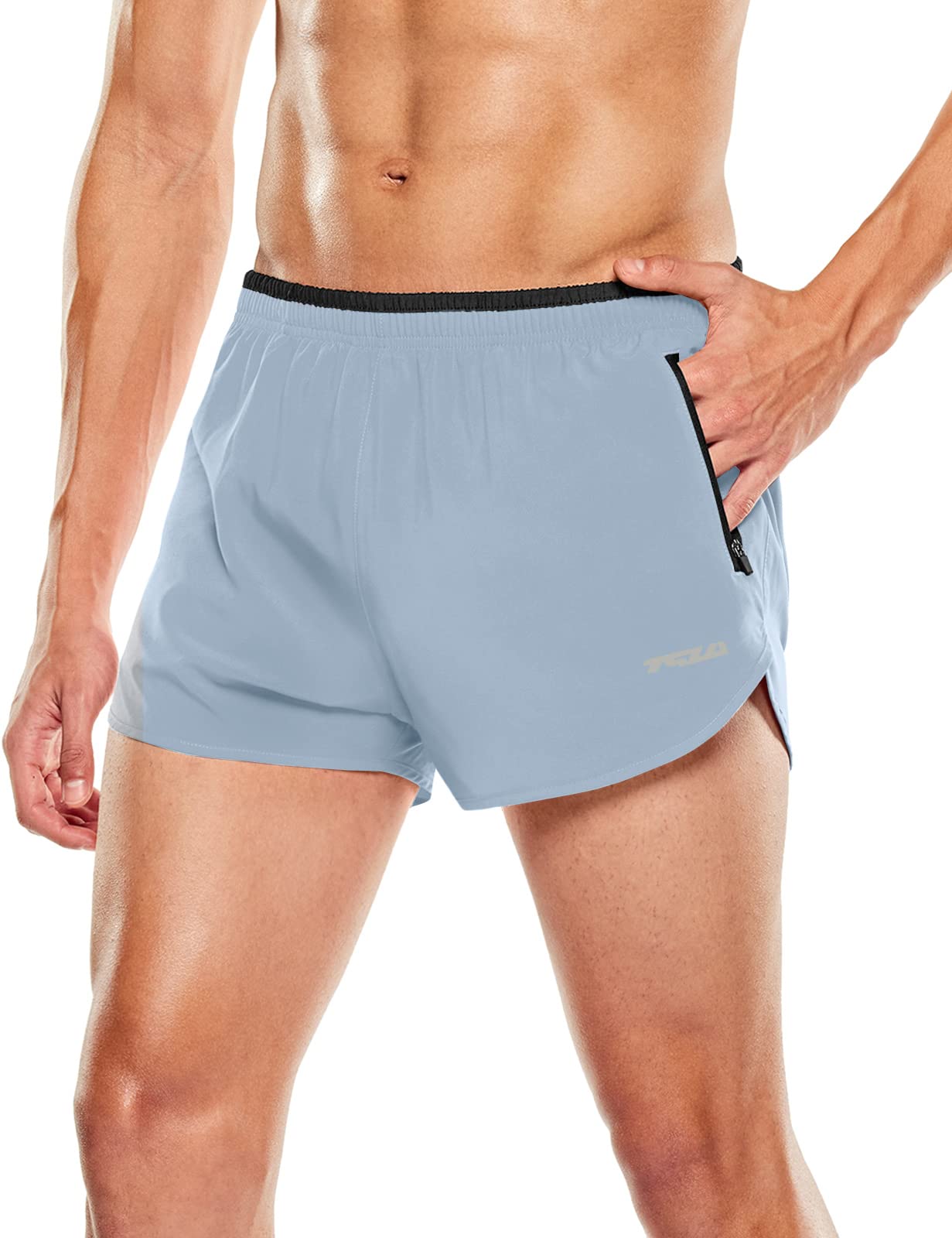 TSLA Men's 3 Inch Quick Dry Running Shorts - Breathable Mesh Workout Shorts for Jogging, Gym & Marathon Training | Perfect for Outdoor Sports & Summer Activities