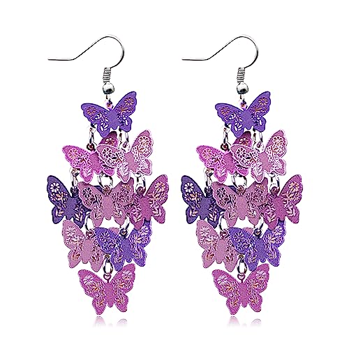 H:tassels Butterfly Earrings