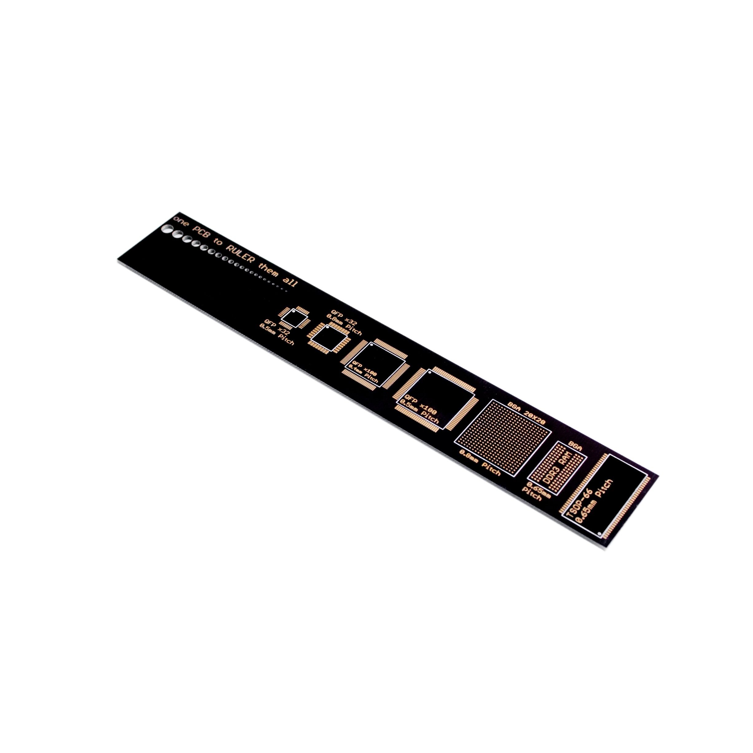 PCB Reference Ruler v2 - 6 Inch (15cm) Precision Measurement Tool for Arduino, Electronics Engineers & DIY Projects | Perfect for Circuit Board Design, Prototyping & Component Sizing