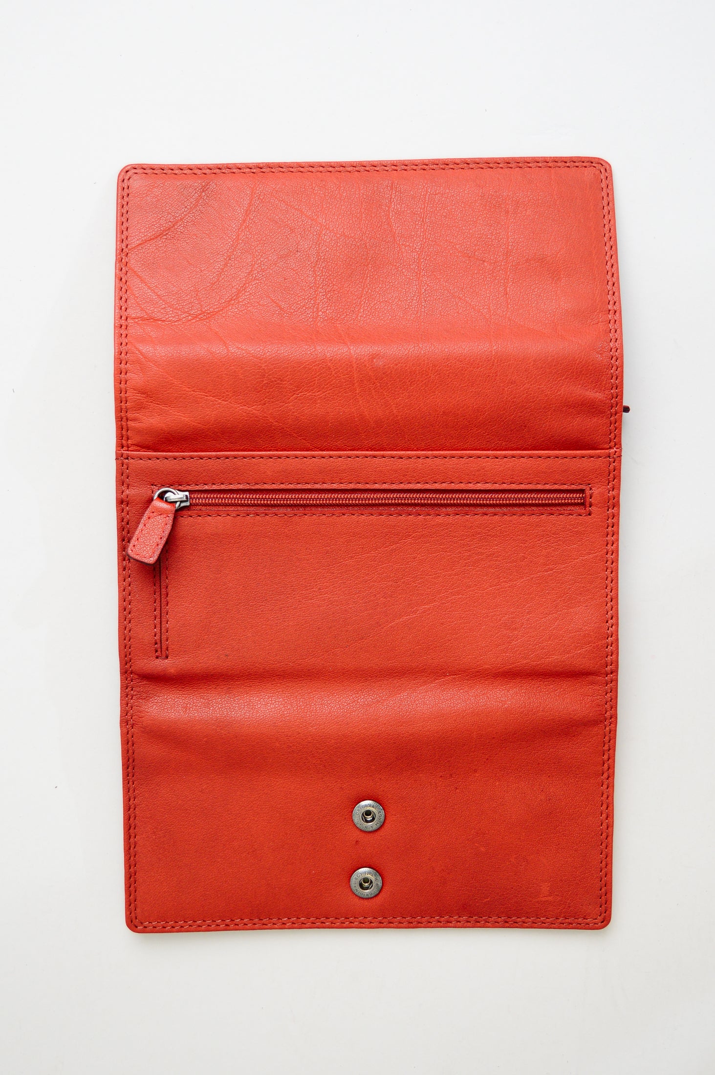 Adrian Klis 105 Ladies Wallet for Women - Genuine Leather Red Wallet - Perfect for Everyday Use, Travel, and Gift Giving