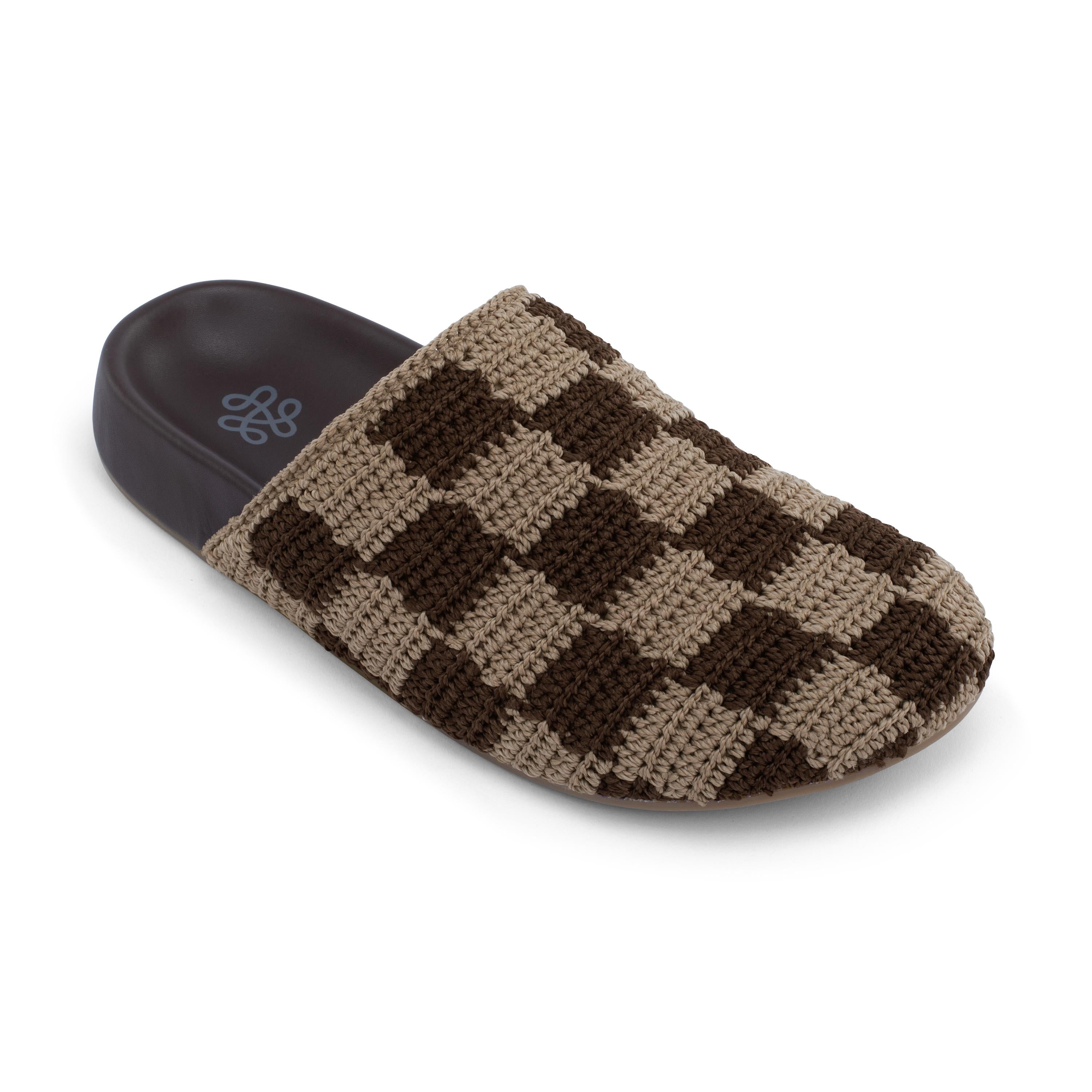 Hand Crochet - Brown Check