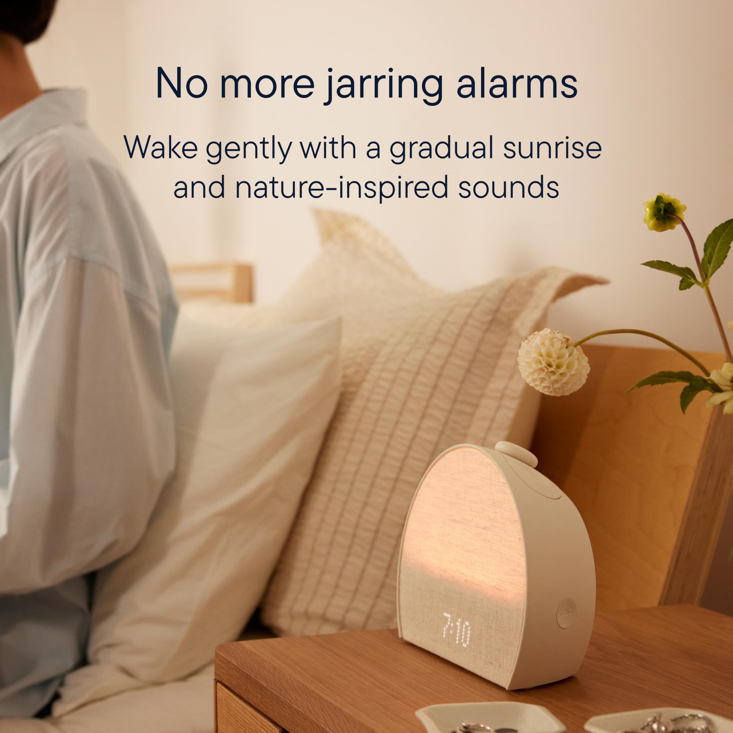 Hatch Restore 3 Smart Sunrise Alarm Clock with White Noise Sound Machine & Night Light (Cocoa) - Screen-Free Sleep Aid for Adults & Kids, Bedroom & Nursery Use