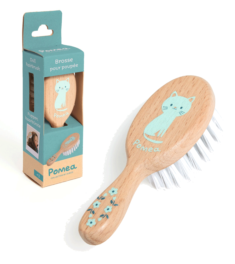 Djeco Pomea Hairbrush - Detangling & Styling Brush for Smooth, Shiny Hair - Perfect for Home, Travel & Salon Use
