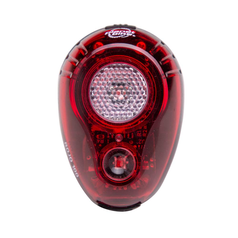 Planet Bike Rojo 100 USB-C Rechargeable Bike Tail Light - High Visibility Rear Bicycle Safety Light for Night Cycling, Commuting & Urban Riding