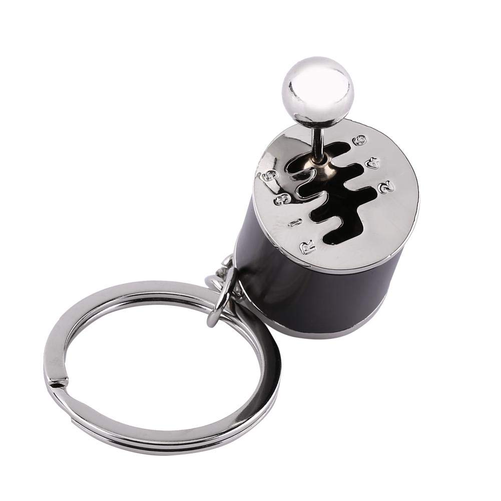Premium Metal Gear Shifter Keychain - Polished Black Car Key Accessory for Auto Enthusiasts | Durable Key Ring for Car Keys, Gifts & Everyday Use
