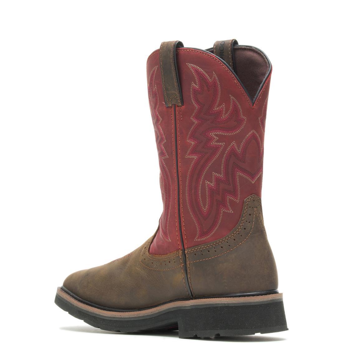 Waterproof Steel Toe Pull On Wellington Work Boots for Men - Rancher Met Guard Safety Shoes - Ideal for Farming, Construction & Outdoor Work
