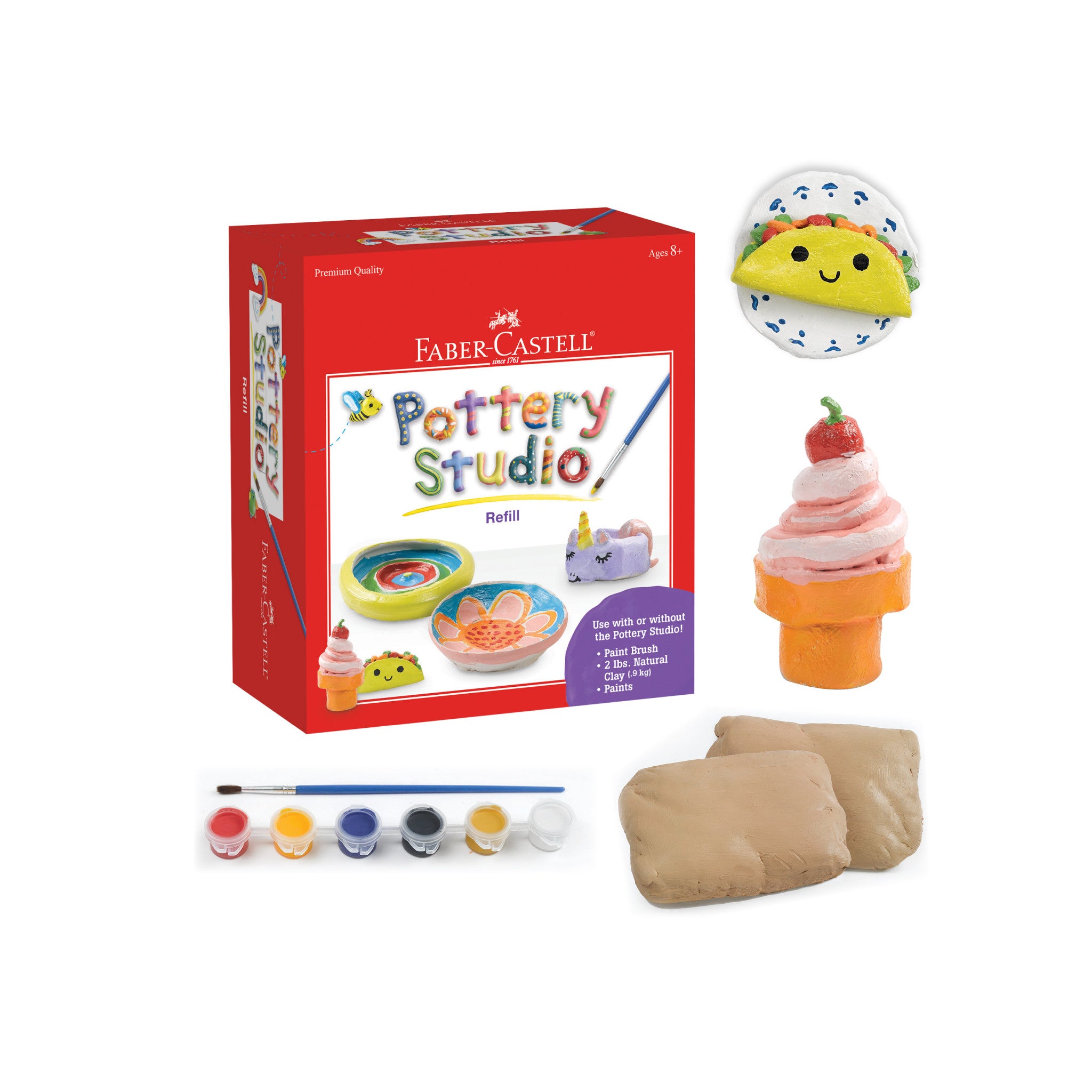 Do Art Pottery Studio Refill Kit #14596 - Premium Ceramic Glaze Colors for DIY Pottery Painting, Arts & Crafts Projects