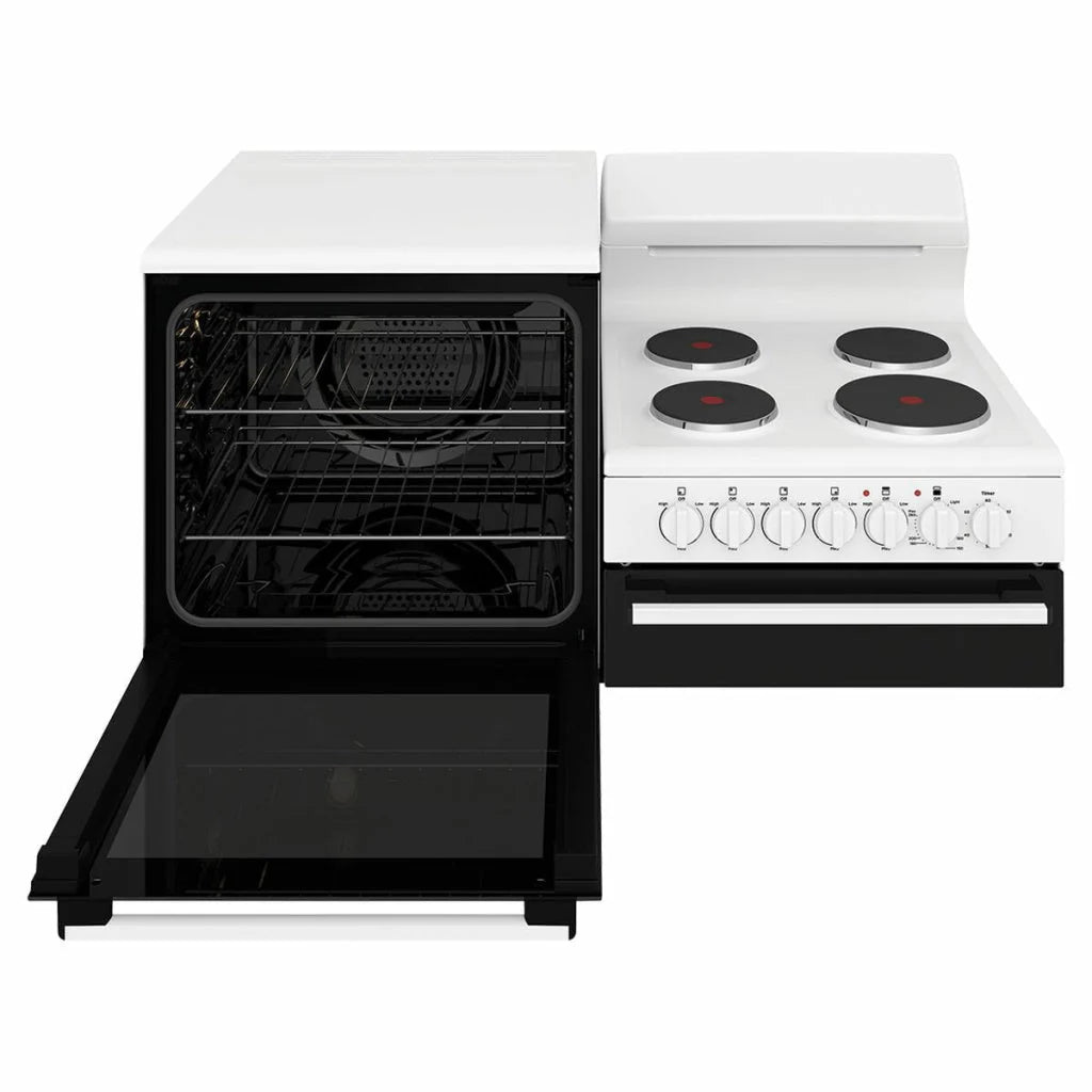 Westinghouse WDE132WC L Elevated Electric Freestanding Cooker with Separate Grill - Perfect for Outdoor Cooking, Camping & Backyard BBQs