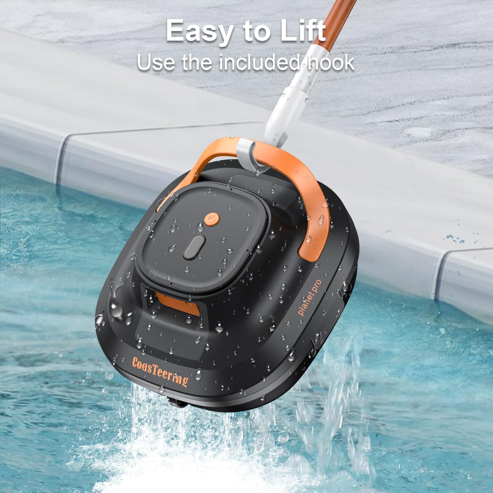 Robotic Pool Vacuum for Above Ground Pools - Cordless, 120 Min Runtime, Dual Brushless Motors - Ideal for 1292 Sq.Ft Pools