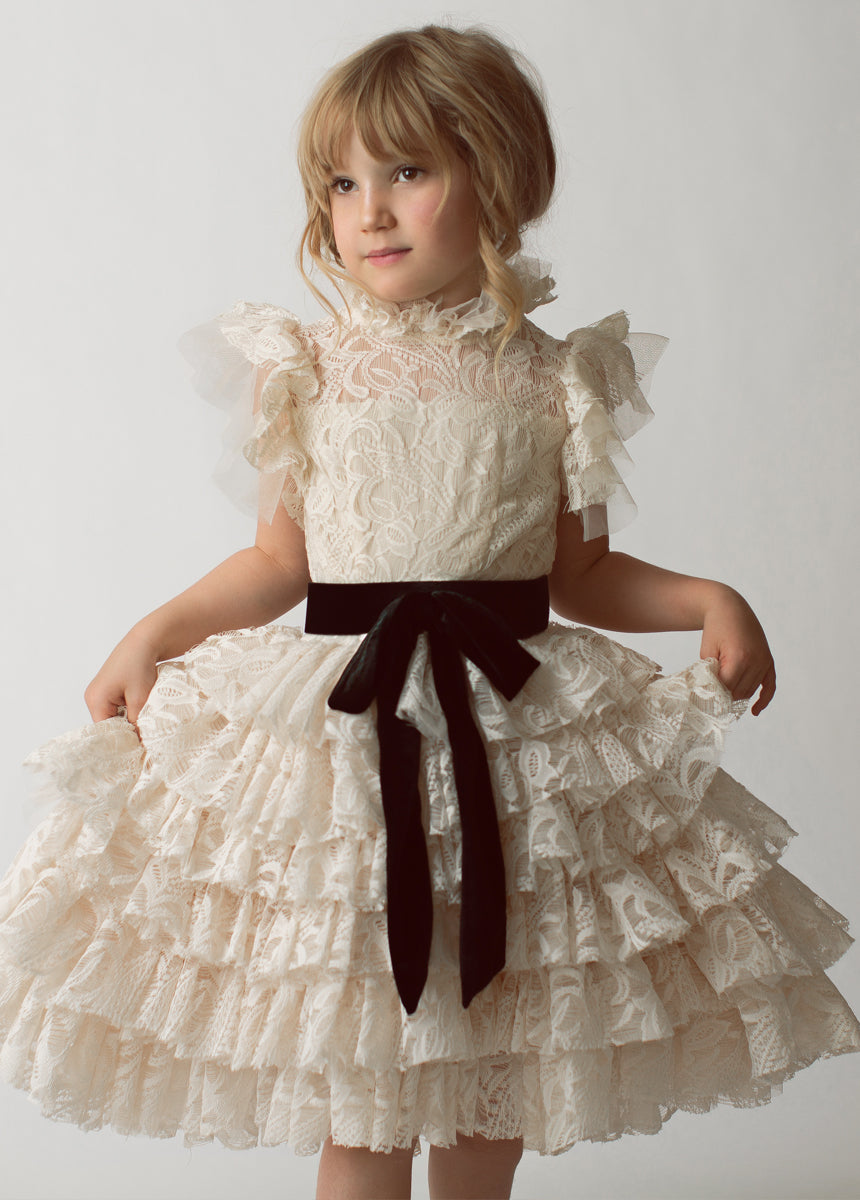 Vintage Ivory Anouk Petticoat Dress for Women - Elegant Lace Bridal Undergarment, Tea Party & Vintage Style Outfits