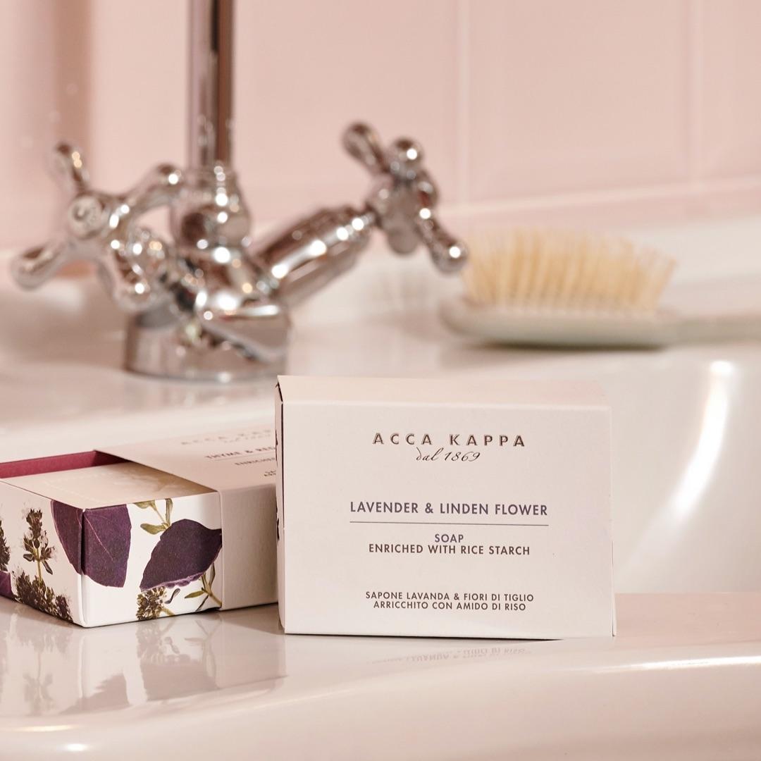 Organic Lavender & Linden Flower Handmade Soap Bar - Natural Skin Care for Dry & Sensitive Skin - Perfect for Relaxing Bath, Spa Day & Gift Giving
