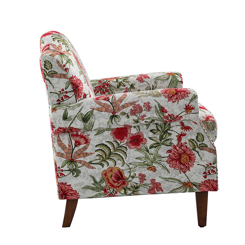 Matteo Upholstered Armchair with Nailhead Trim - Modern Accent Chair for Living Room, Bedroom & Office - Comfortable Lounge Chair with Stylish Nailhead Detailing