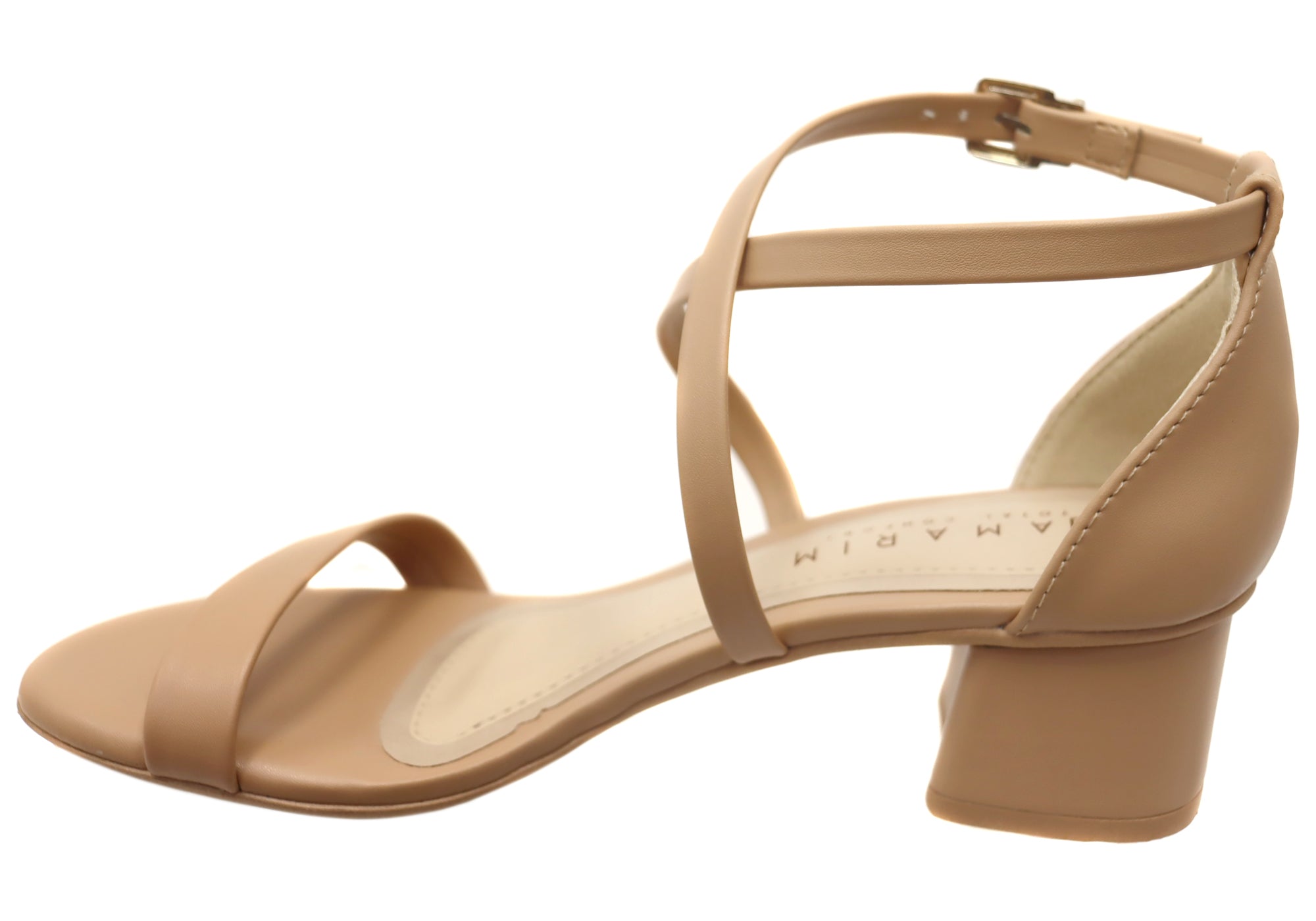 Ramarim Total Comfort Women's Mid Heel Sandals - Brazilian Made Leather Summer Shoes for Walking, Travel & Casual Outfits