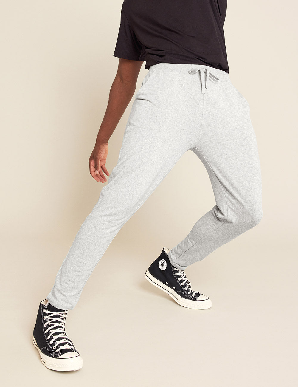 Men's Lightweight Joggers - Grey Marl Sweatpants for Running, Gym & Lounge | Comfortable Athletic Pants for Men