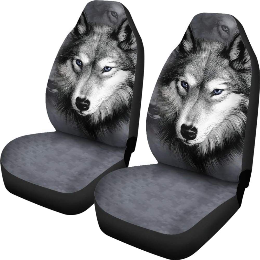 Premium Wolf Pack Design Car Seat Covers - Universal Fit for Cars, Trucks & SUVs - Unique Gift Idea for Animal Lovers (212002) - Perfect for Road Trips, Camping & Outdoor Adventures