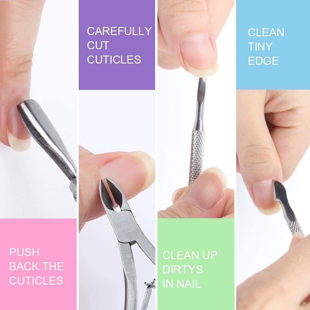 D.B.Z. Professional Manicure Nail File Kit - 12-Piece Complete Nail Care Set with Double-Sided Nail File, Buffer Block, 7-Way Nail File, Cuticle Clipper & Pusher - Perfect for Salon, Home Nail Art & DIY Manicures