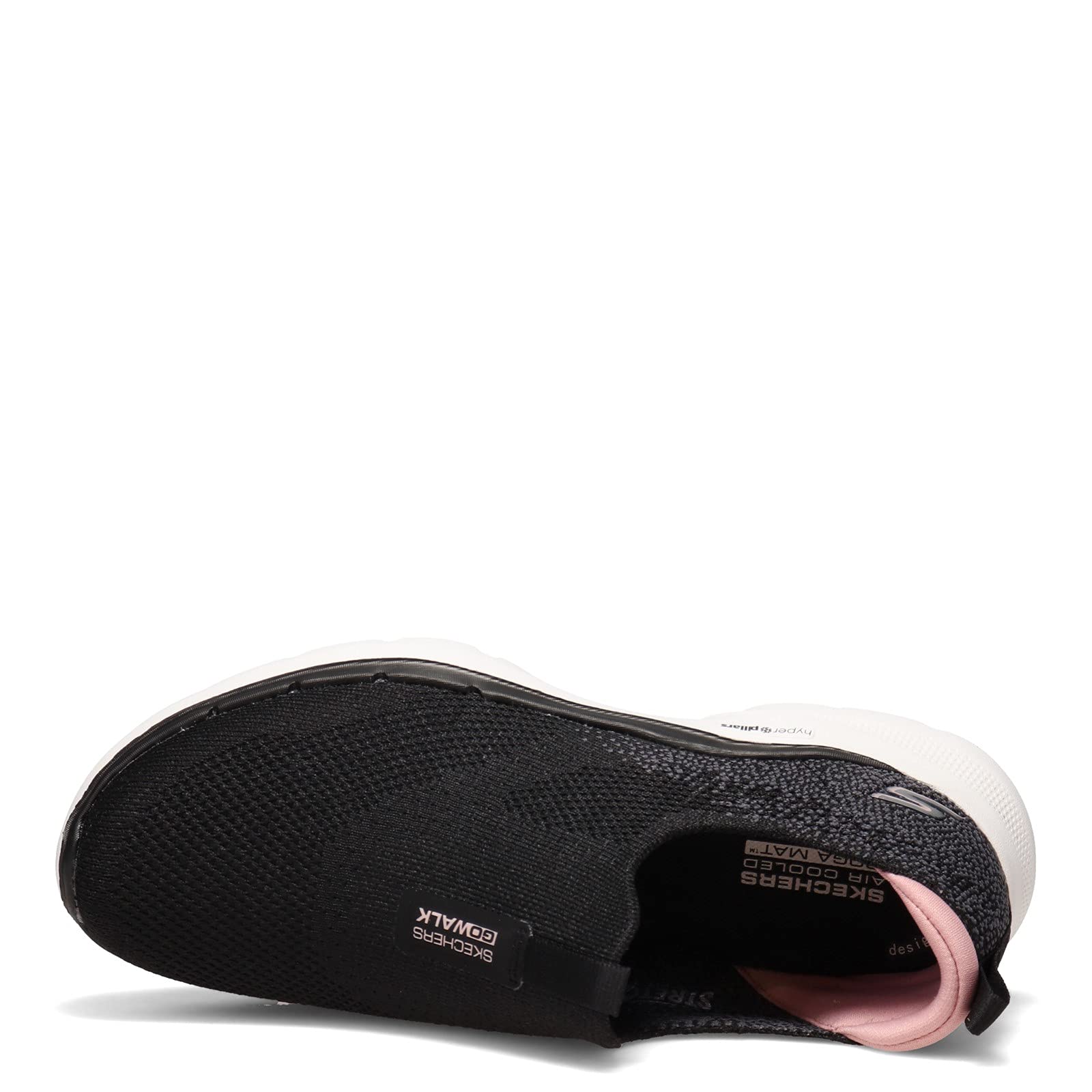 Skechers Women's Go Walk 6 Glimmering Walking Shoes - Lightweight Slip-On Sneakers for Women with Comfortable Arch Support | Perfect for Travel, Work & Everyday Wear