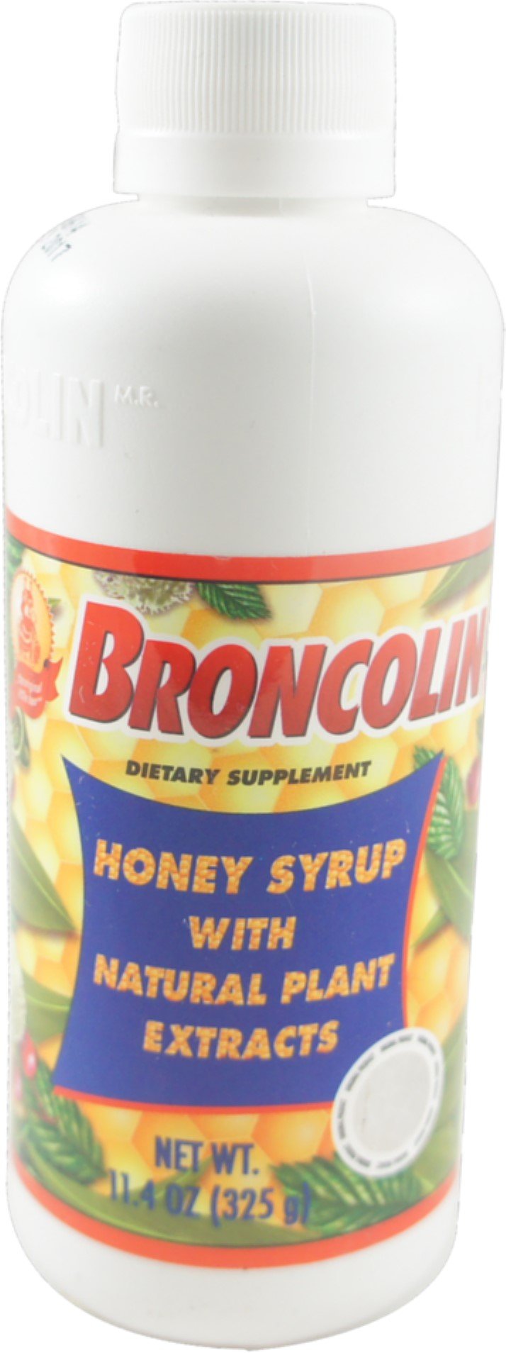 Broncolin Honey Cough Relief Syrup - Natural Plant Extracts Dietary Supplement for Adults & Kids - 11.4 oz (Pack of 9) - Soothes Throat & Relieves Cough - Perfect for Cold Season, Allergies & Nighttime Coughing