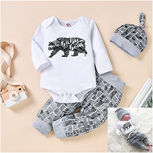 Newborn Baby Boy Clothes Set - Soft Cotton Bodysuit & Pants Outfit for Infants 0-3 Months | Perfect for Photoshoots, Daily Wear & Gift Giving