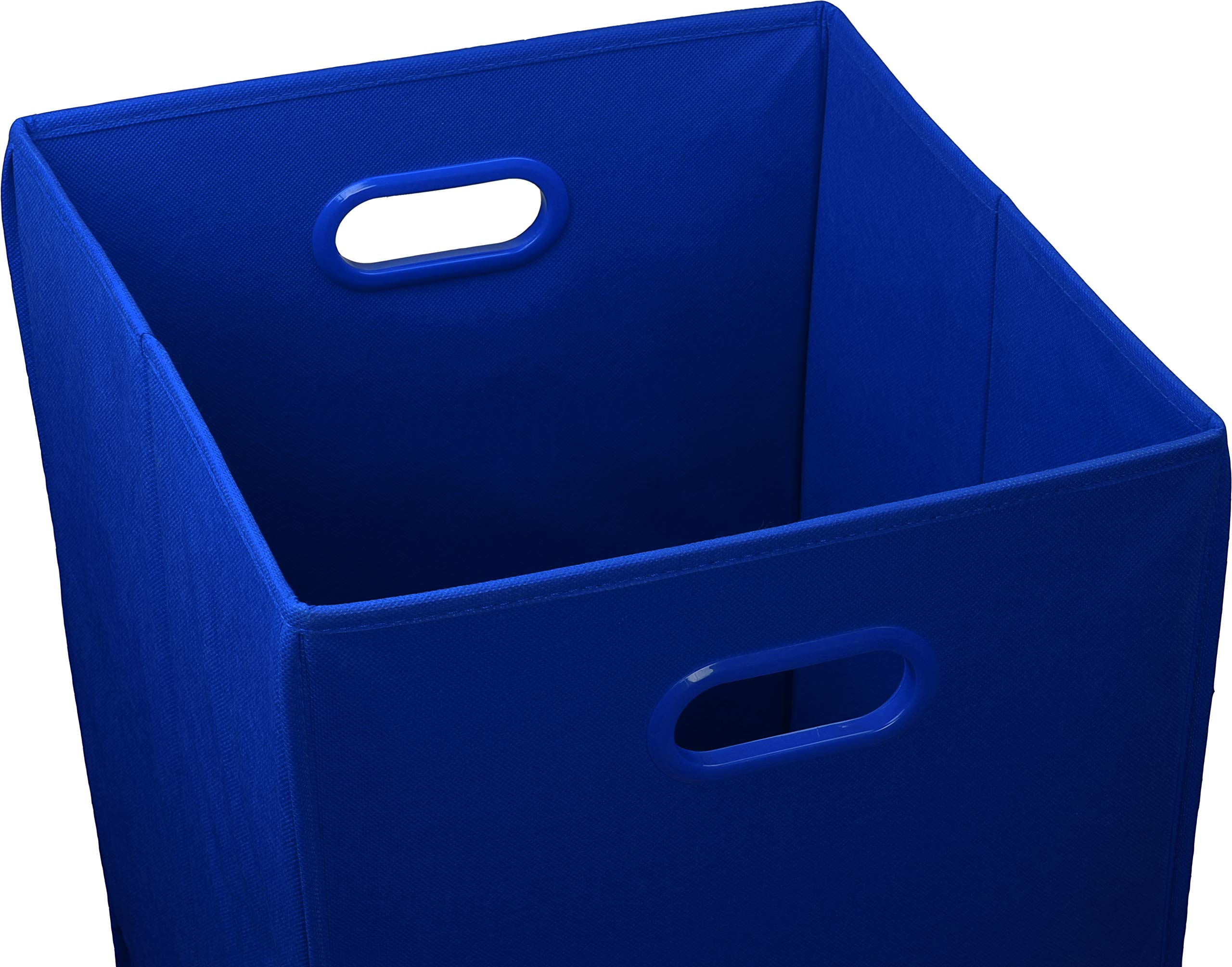 Foldable Laundry Hamper Basket for Closet - Dark Blue, Collapsible Clothes Storage Bin for Bedroom, Dorm, or Travel | Space-Saving Organizer for Dirty Clothes and Linens