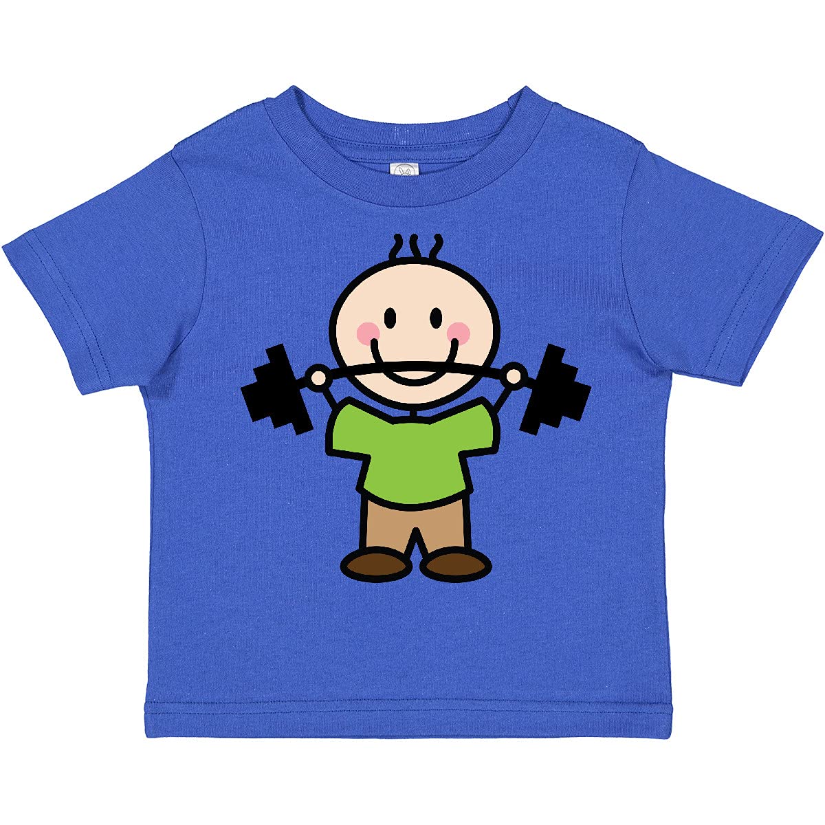 Inktastic Weightlifting Boy Toddler T-Shirt - Cute Workout & Gym Apparel for Kids - Perfect for Gym Training, Sports Events & Casual Wear