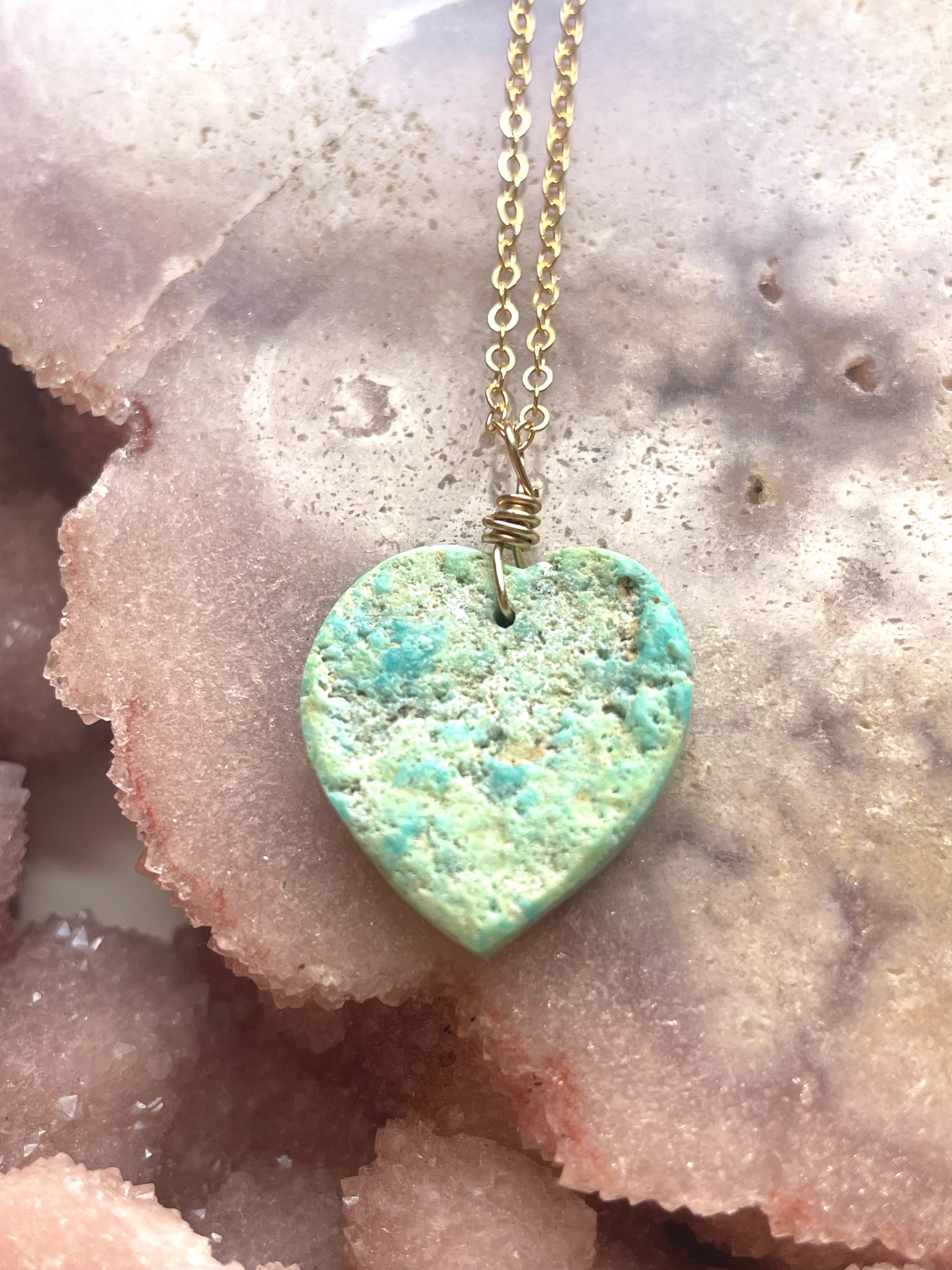 Authentic Arizona Turquoise Crystal Necklace - Handcrafted Jewelry for Women, Perfect for Gifts, Boho Fashion & Special Occasions