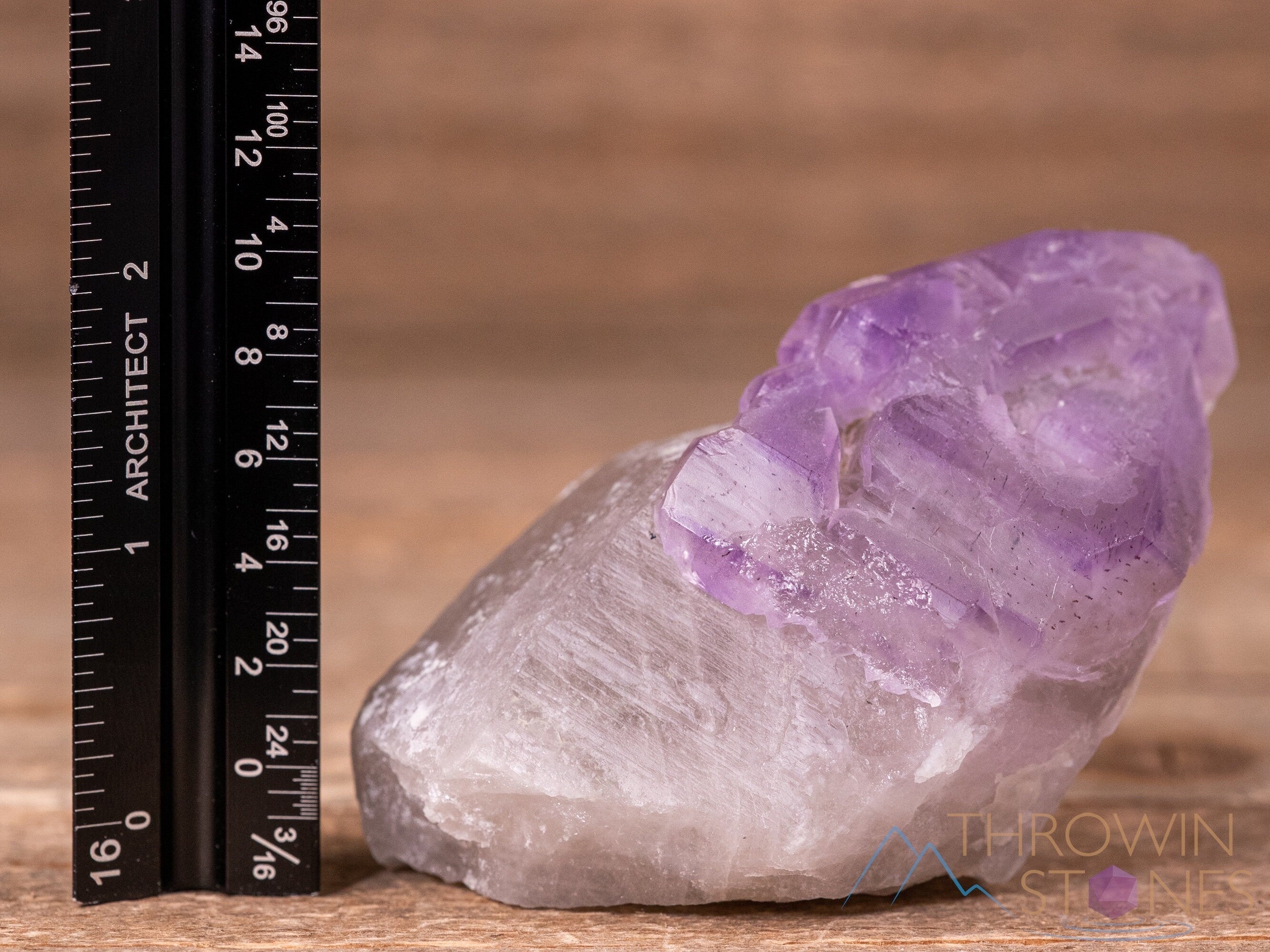 Natural Raw Amethyst Crystal - February Birthstone, Healing Stone, Unique Spiritual Gift for Women & Men, Boho Home Decor, Meditation & Yoga Space Enhancer (40453)