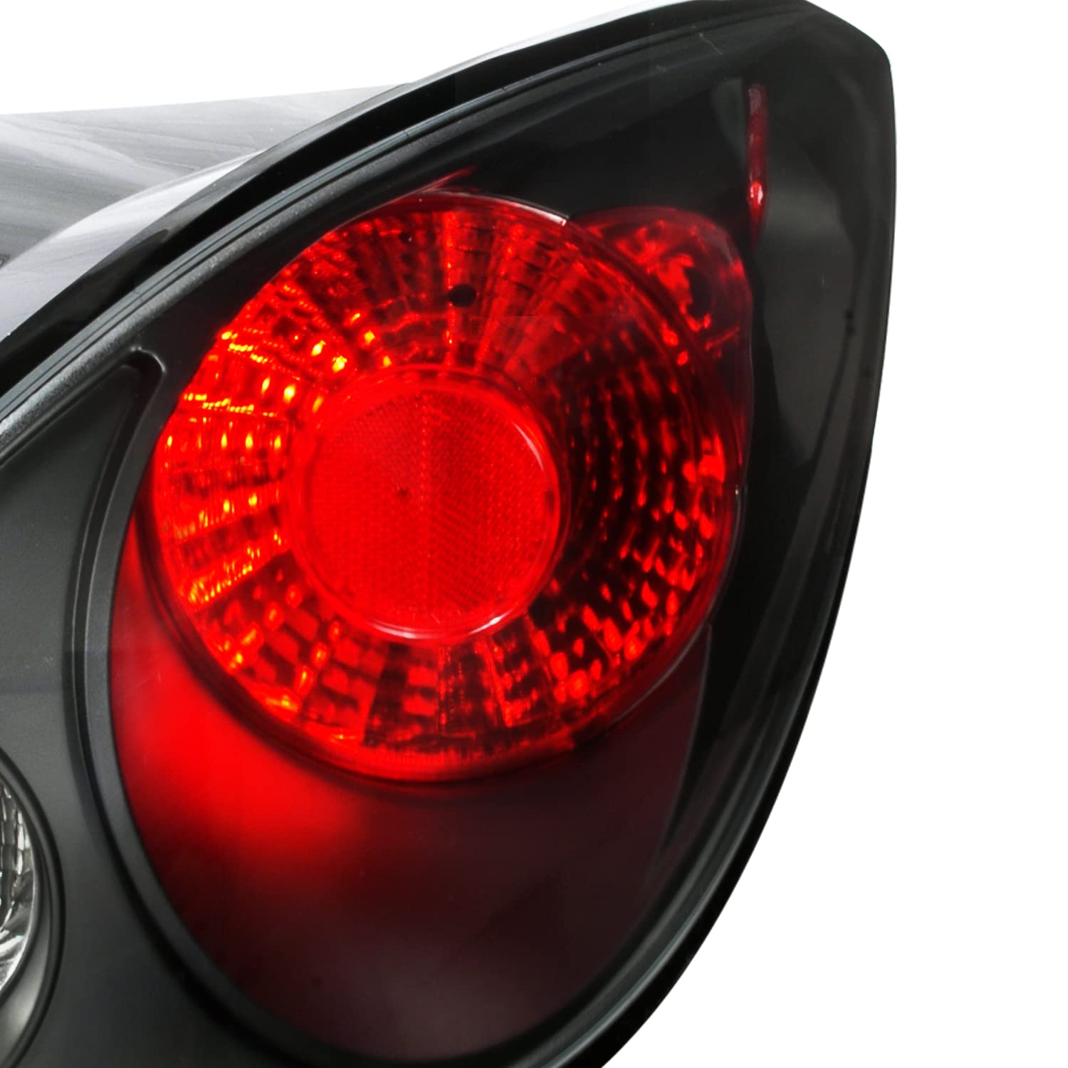 Spec-D Tuning Black Dual Halo Projector Headlights + LED Fog Lamps - Compatible with Pontiac G6 (Left & Right Pair) | High-Performance Lighting for Night Driving & Custom Car Upgrades