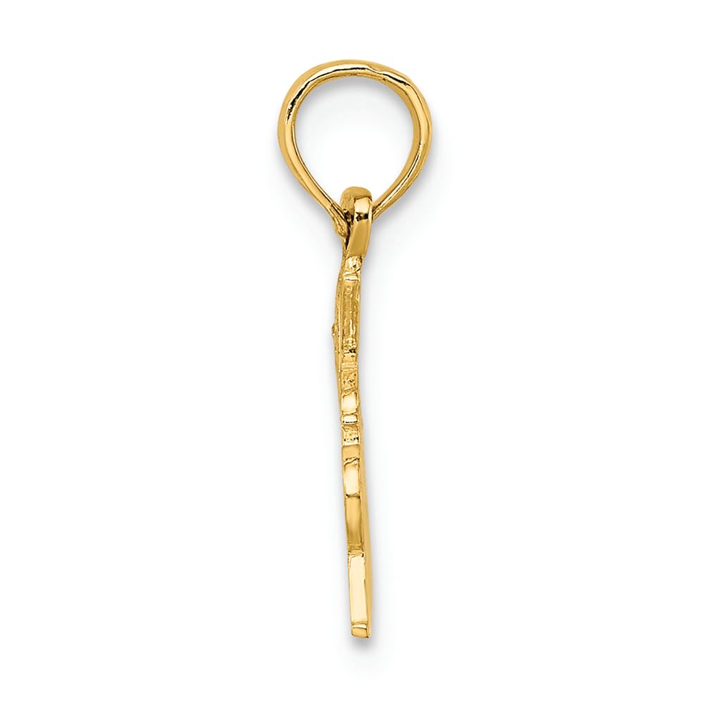 14K Yellow Gold Drummer Charm Pendant - FJC Finejewelers - Perfect for Musicians, Jewelry Lovers & Gift Giving