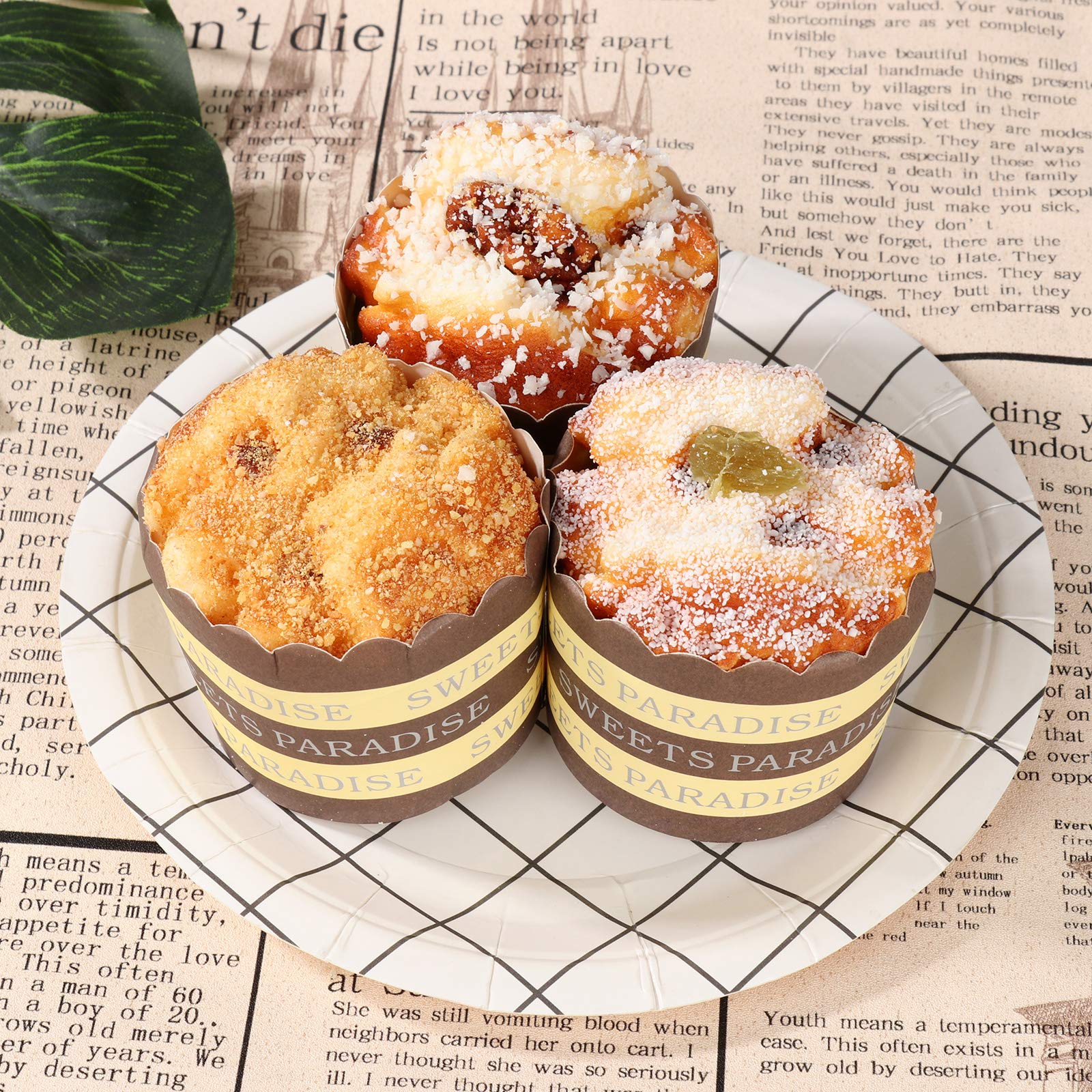 Belupai 6PCS Realistic Fake Cupcakes - Artificial Cake Decorations for Kitchen, Dessert Display, Party Props | Perfect for Home Decor, Wedding Centerpieces & Bakery Showcase