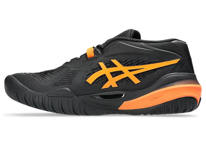 ASICS Men's Gel Resolution X Tennis Shoes - Black/Shocking Orange | High-Performance Court Shoes for Competitive Play & Training
