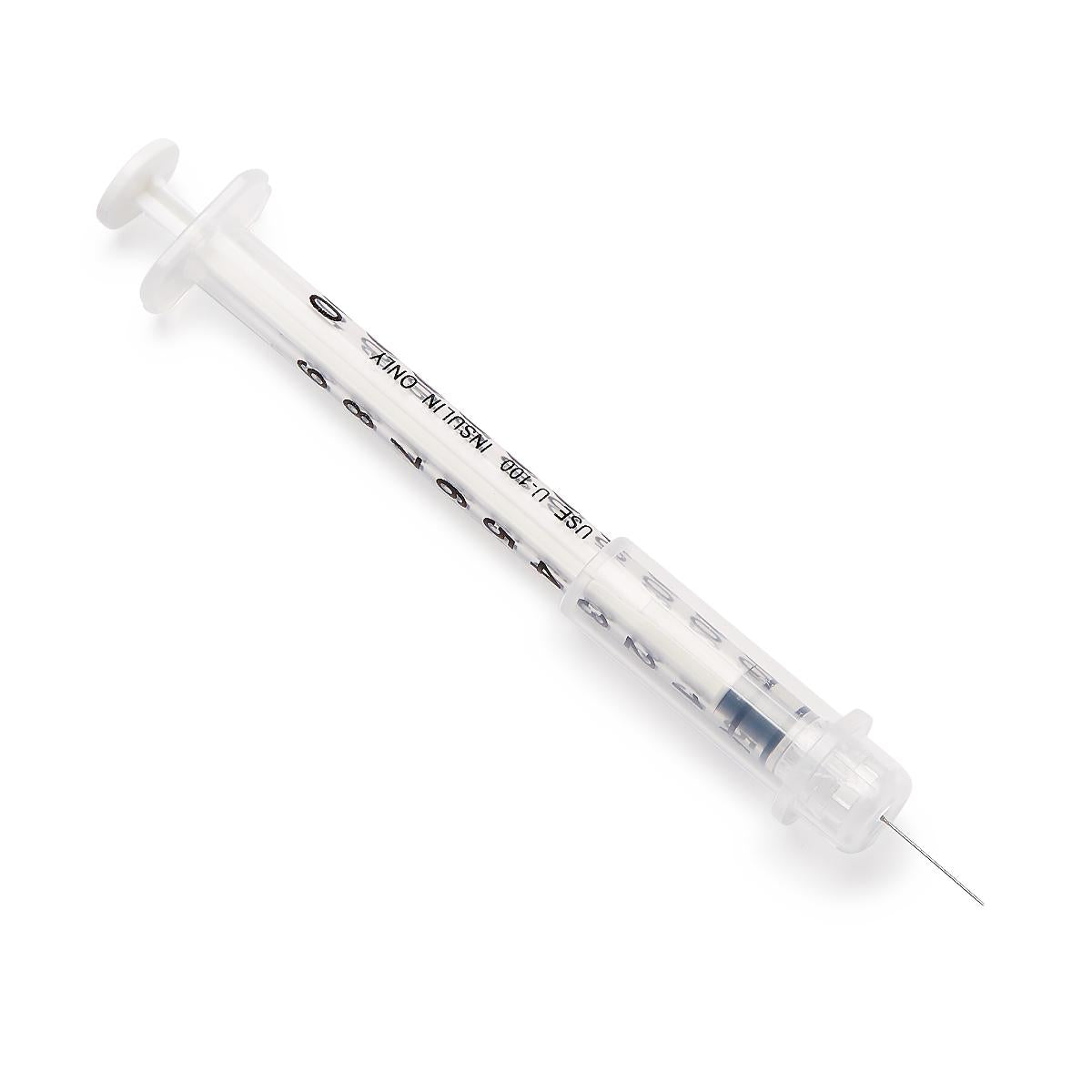 Insulin Safety Syringes - Ultra Fine Needles for Painless Injection | Diabetic Glucose Monitoring & Insulin Therapy Supplies | Perfect for Home Use & Travel