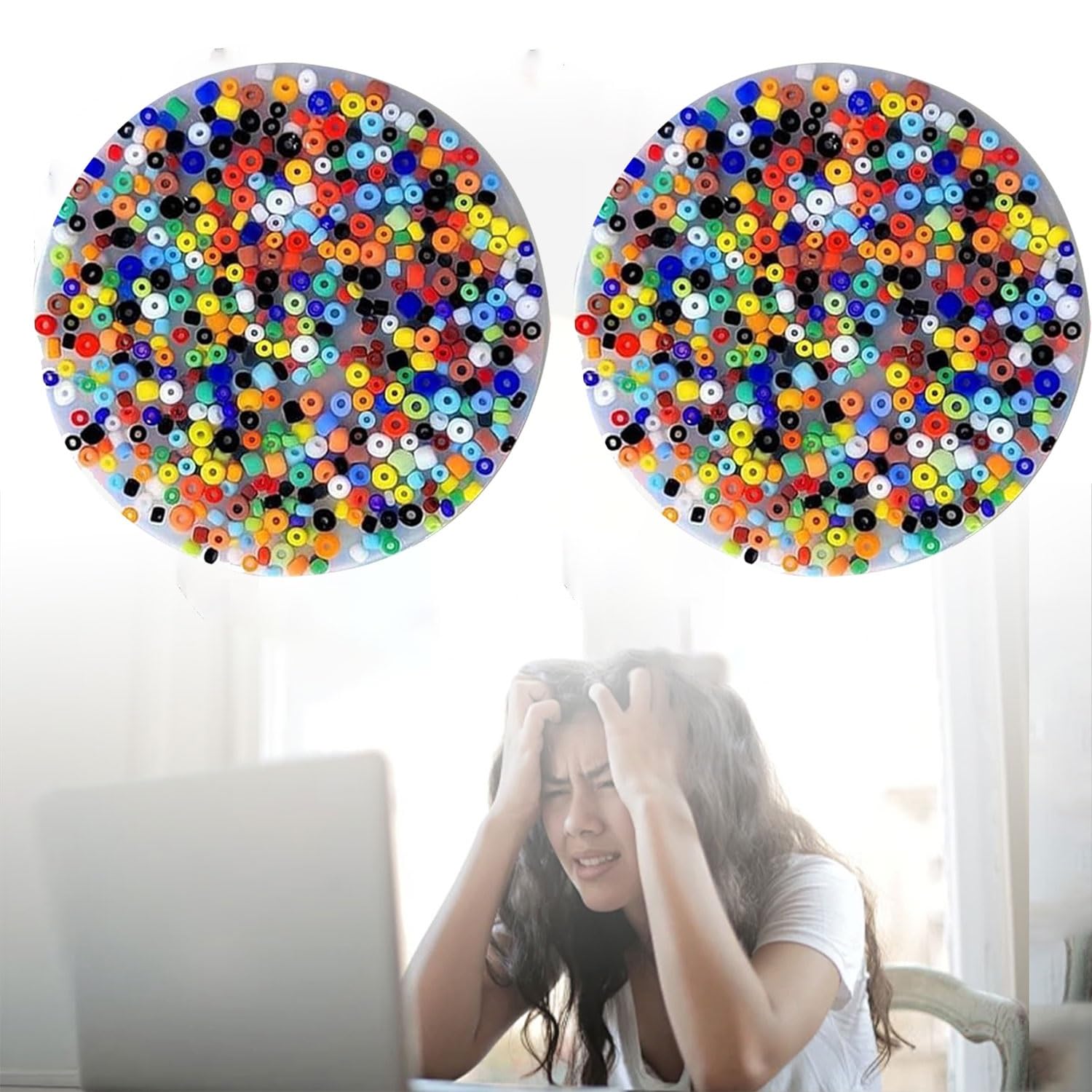 Anti-Anxiety Skin Picking Fidget Toys for Dermatillomania & Trichotillomania Relief - Sensory Stress Relief Picky Pad Fidget Toy for Adults & Kids - Perfect for Anxiety, ADHD, OCD & Focus Improvement (Color: 2) - Use at Home, Office, School or During Therapy Sessions