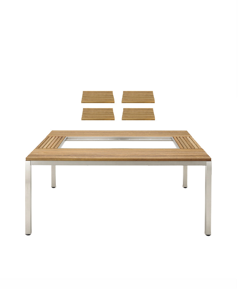 Outdoor Garden Dining Table Set - 5-Piece Patio Furniture for Backyard, Deck, or Poolside - Perfect for Family Gatherings & BBQs