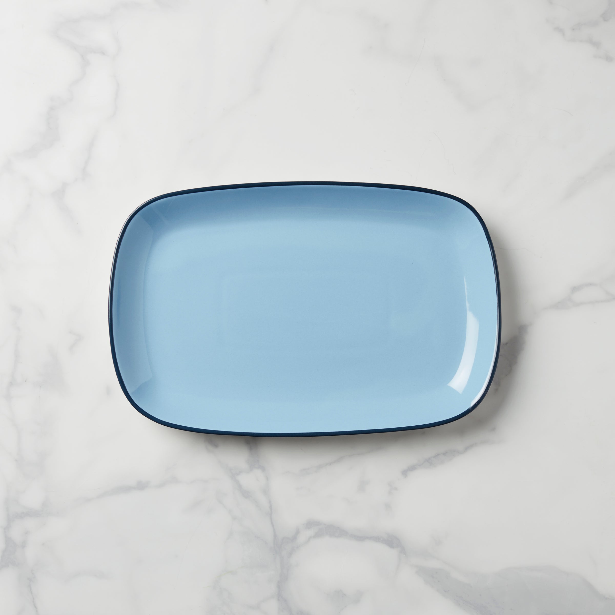 Make It Pop Platter - Blue Serving Tray | Elegant Party Platter for Entertaining, Appetizers & Charcuterie Boards | Perfect for Dinner Parties, Weddings & Home Decor