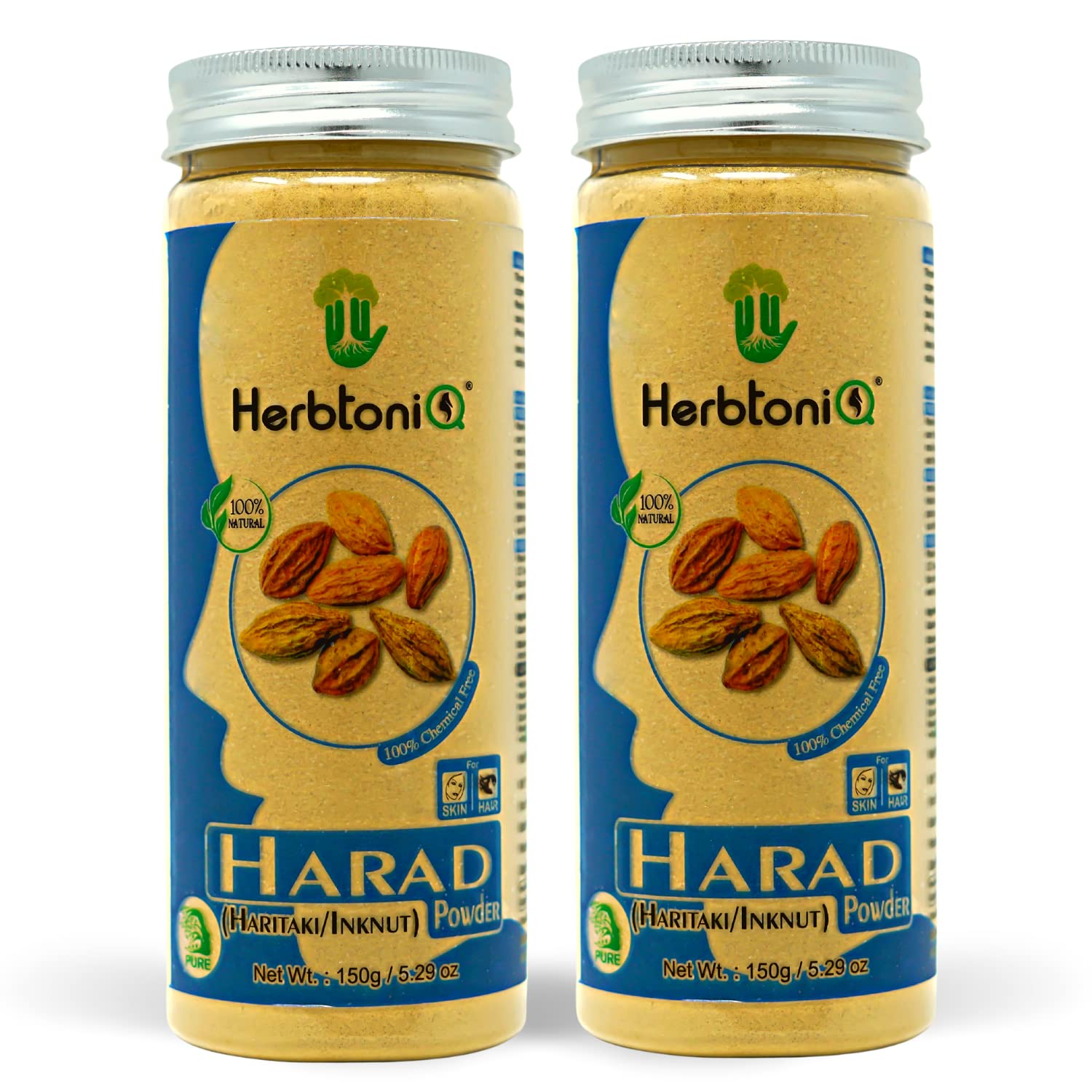 100% Natural Harad Powder (Terminalia Chebula) - Organic Kadukkai/Haritaki/Inknut for Skin & Hair Care - 300g | DIY Face Mask, Hair Pack & Ayurvedic Remedies for Glowing Skin & Healthy Hair Growth