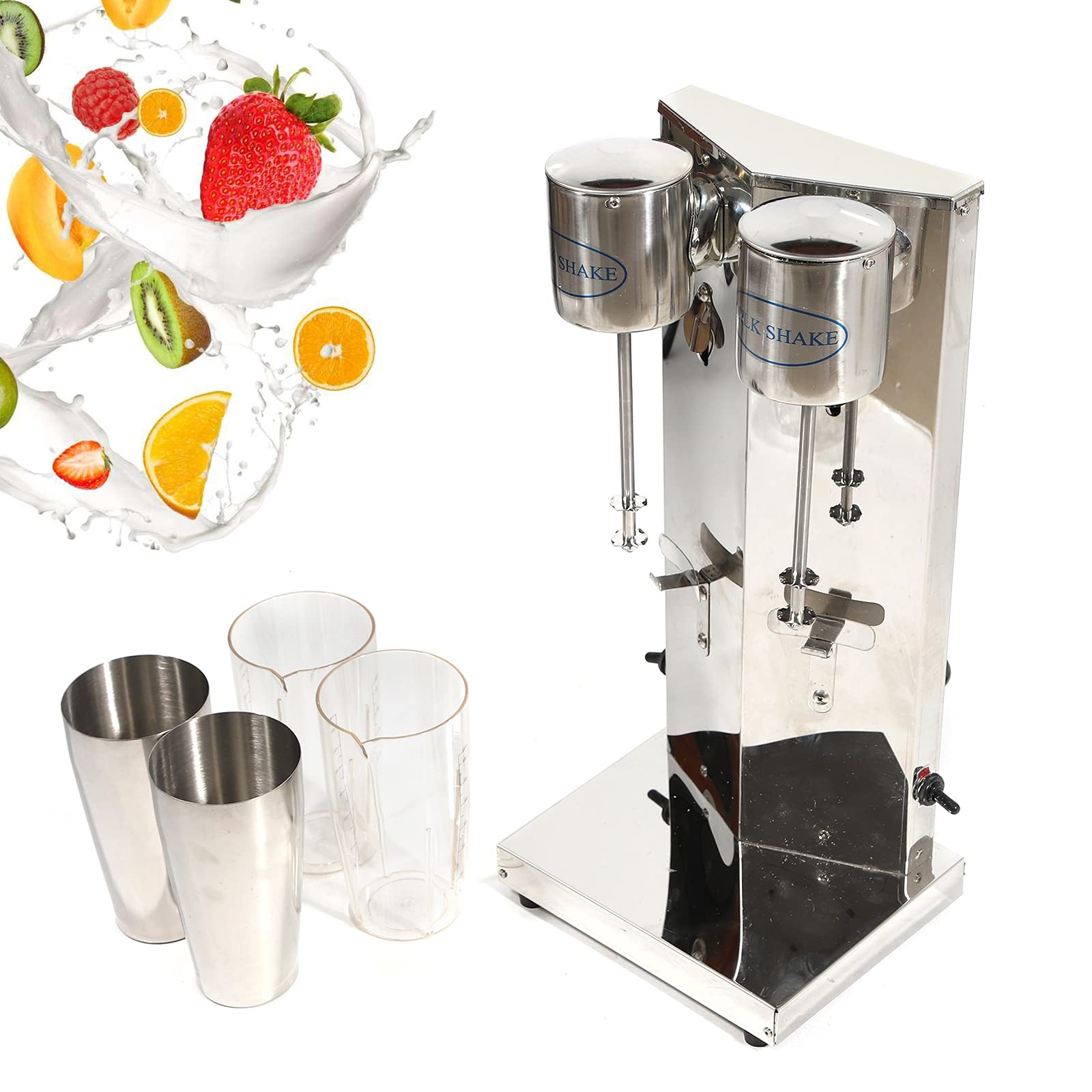 LOYALHEARTDY Stainless Steel Milkshake Maker & Smoothie Blender - 21oz Cup for Protein Shakes, Cocktails & Malted Drinks - Perfect for Home Bars, Cafes & Healthy Smoothie Lovers
