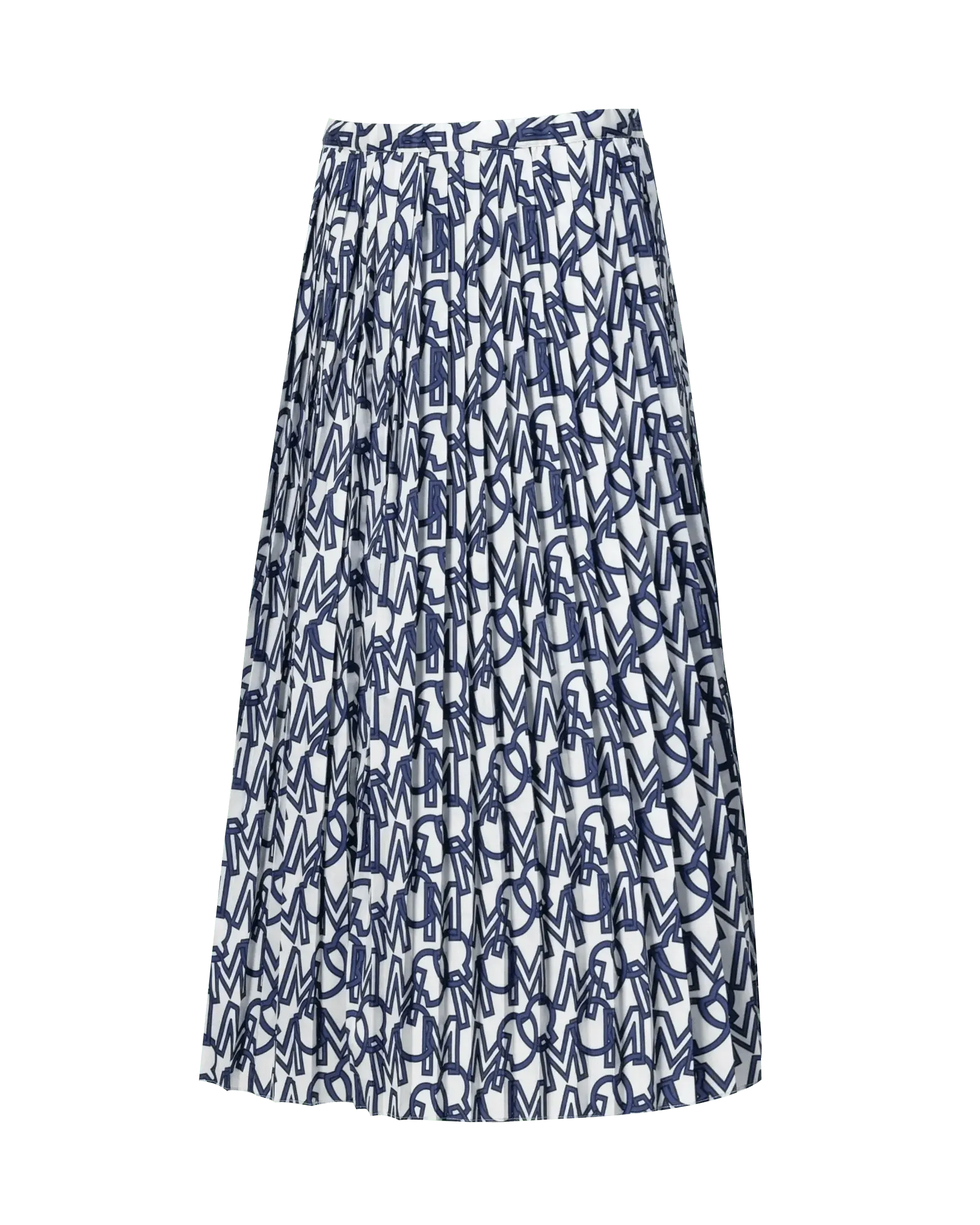 Stylish Anagram Printed Midi Skirt for Women - Floral Pattern A-Line Skirt with Elastic Waist | Perfect for Casual Outings, Office Wear & Summer Dresses