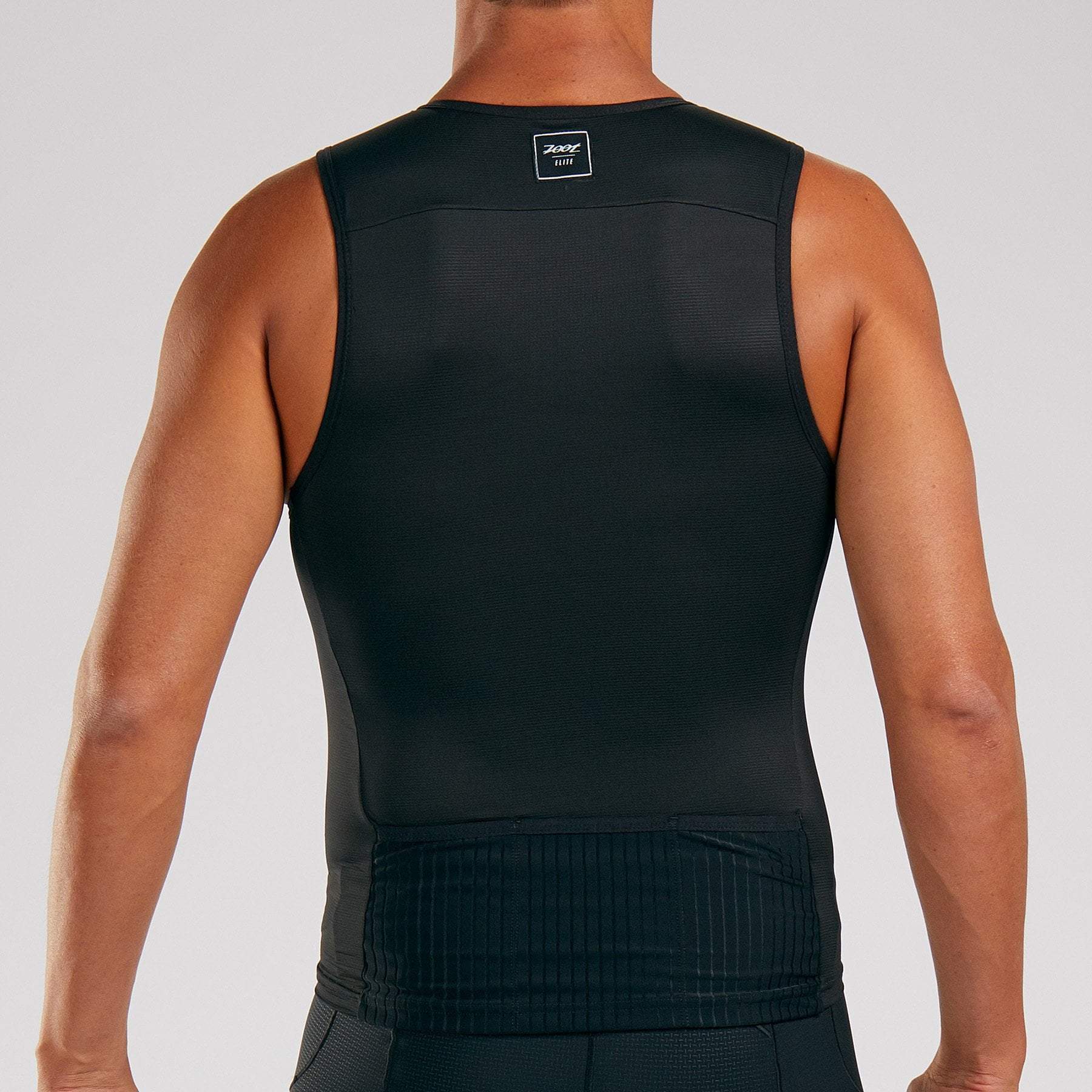 Men's Elite Tri Tank Top - Breathable Quick-Dry Performance Shirt for Cycling, Running & Triathlon - Black