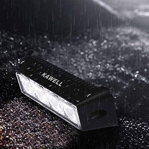 Kawell 12W LED Light Bar - Super Bright Floodlight & Fog Light for Off-Road Vehicles | Waterproof LED Work Light for Motorcycle, ATV, UTV, 4x4, SUV, Truck, Tractor & Boat | Perfect for Night Driving, Work Sites & Outdoor Adventures