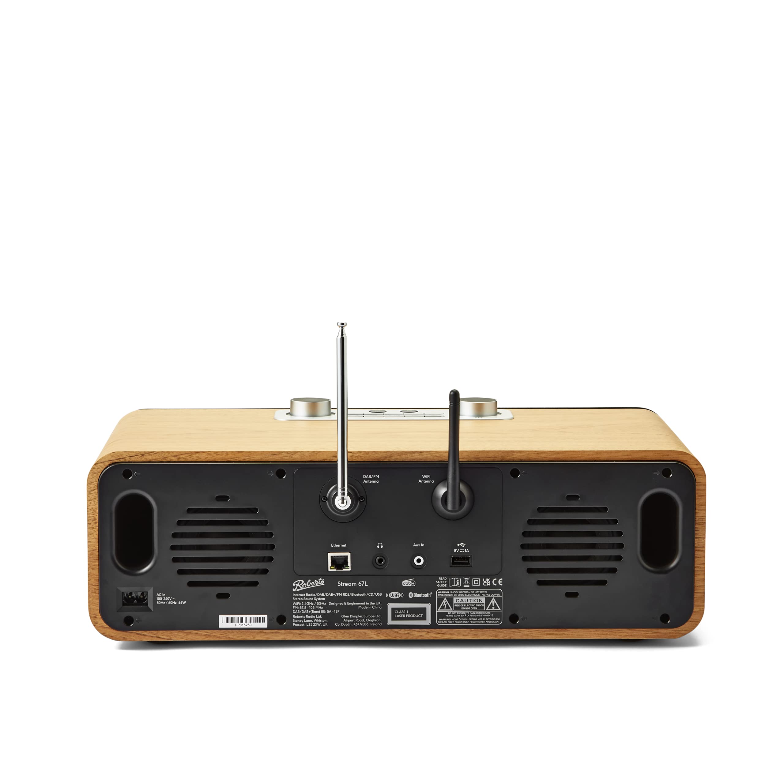Roberts Stream 67L Bluetooth Sound System with CD Player, Internet DAB+ Radio - Perfect for Home Entertainment, Office Music & Outdoor Gatherings