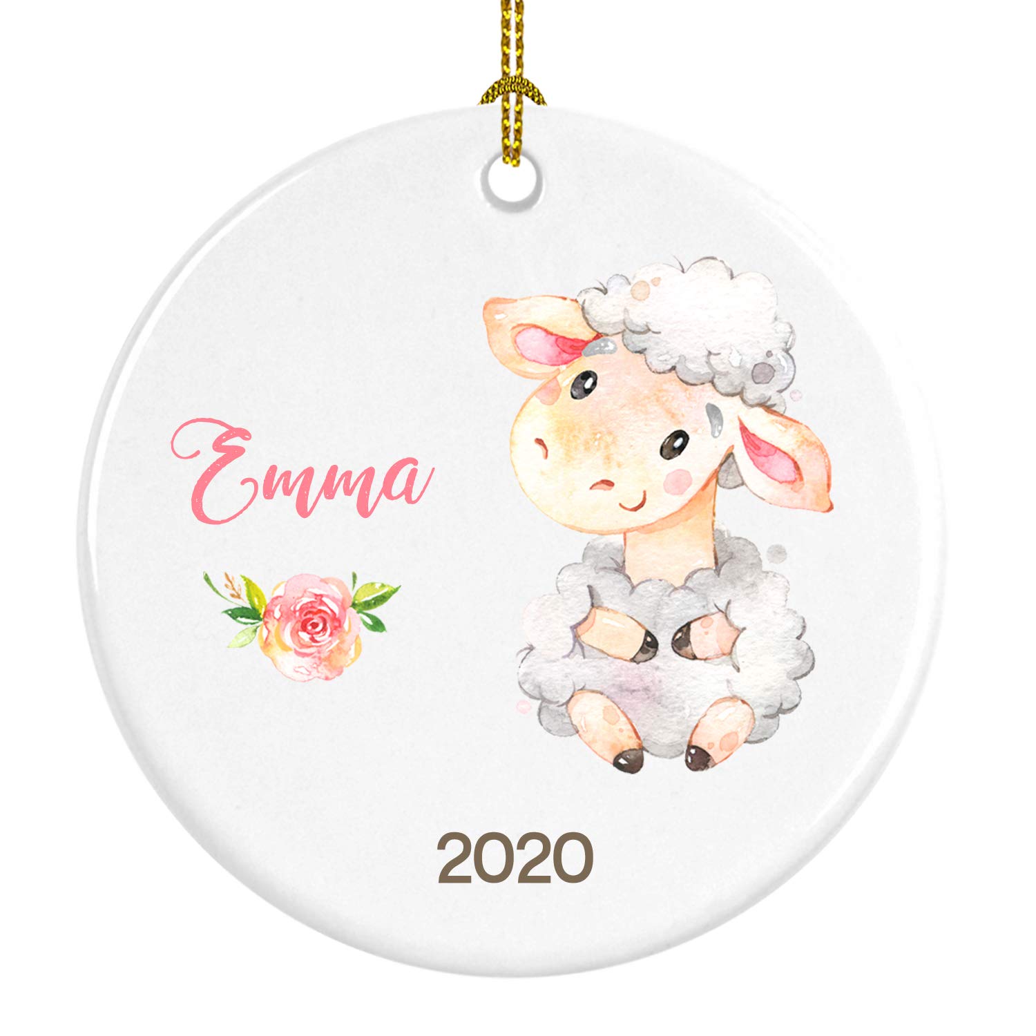 Personalized Lamb Christmas Ornament with Gift Box - Perfect for Holiday Tree Decorations, Stocking Stuffers & Festive Home Decor