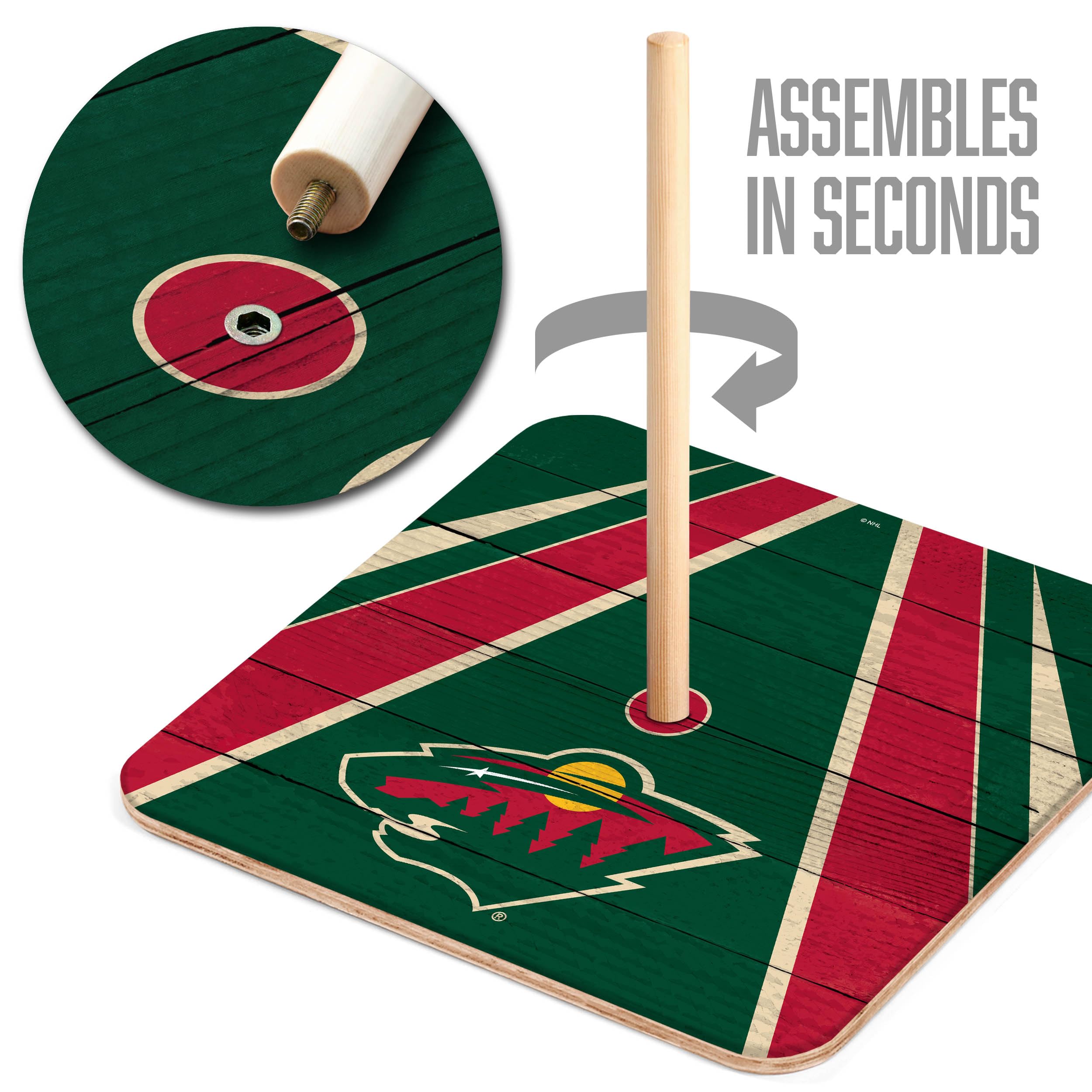 Minnesota Wild NHL Horseshoe Bags - Officially Licensed Team Logo - Perfect for Tailgating, Game Day & Sports Fan Gifts