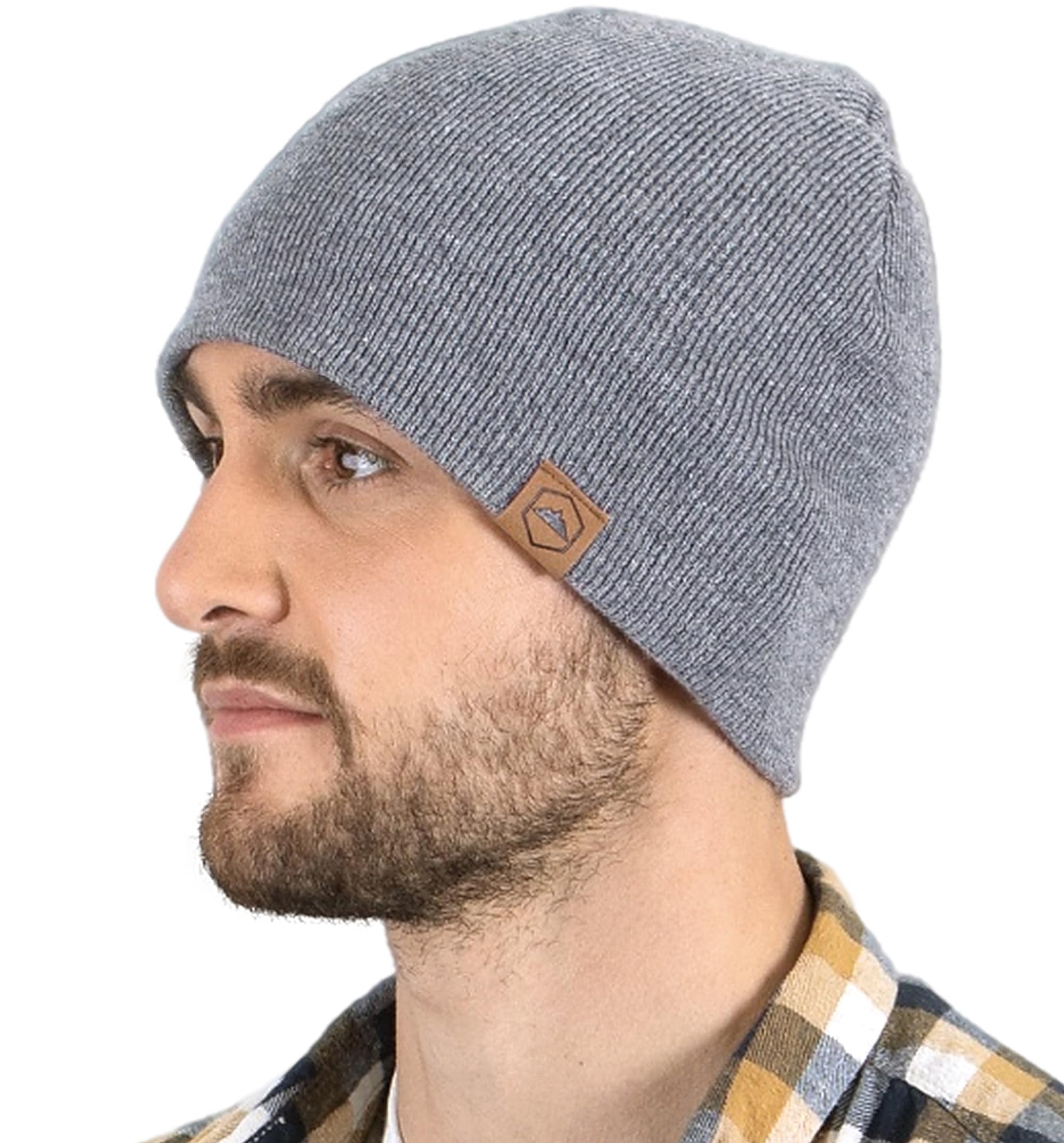 Tough Headwear Daily Knit Beanie - Warm Winter Hats for Men & Women - Cold Weather Knitted Caps for Outdoor Activities, Skiing & Snowboarding