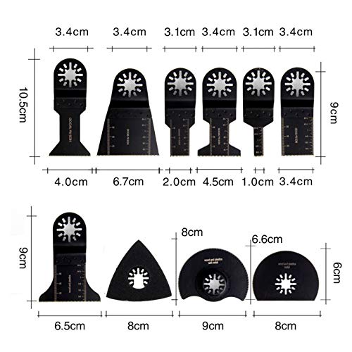 68-Piece Oscillating Multi-Tool Saw Blades Set - Compatible with Fein, DeWalt, Milwaukee & More - Perfect for Wood, Metal & Drywall Cutting - DIY & Professional Use